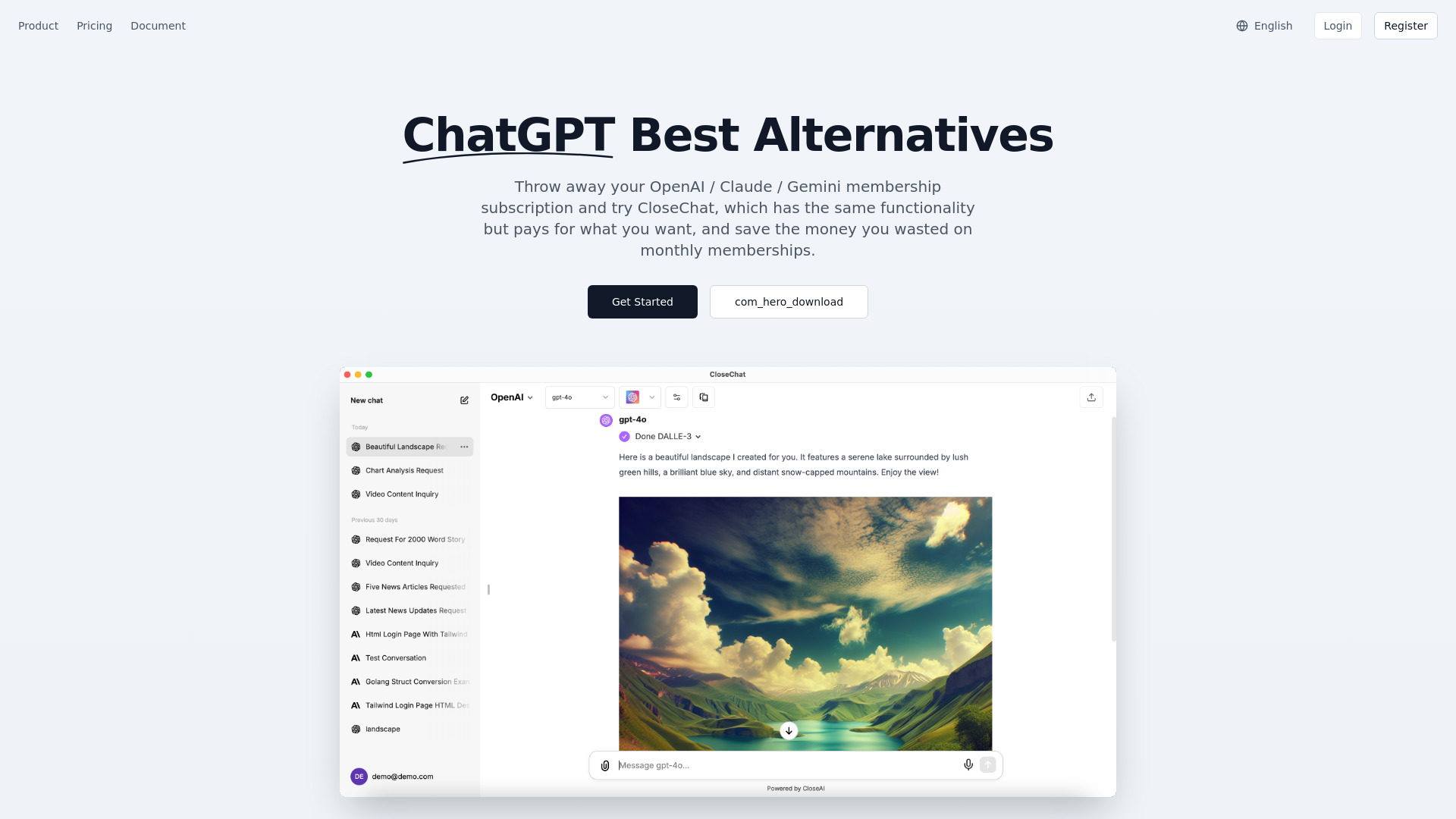 CloseChat网页截图,CloseChat网页快照