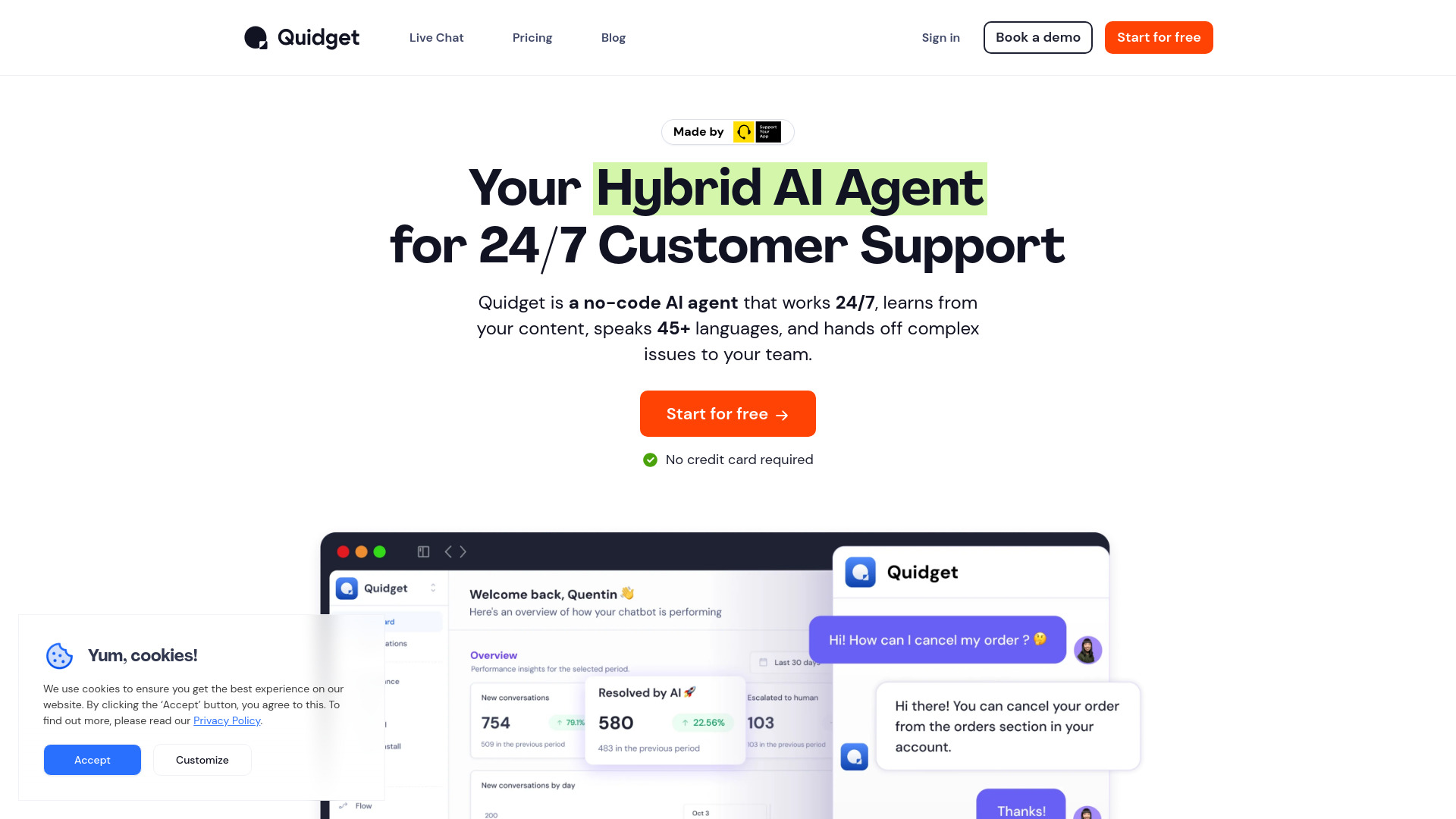 Quidget网页截图,Quidget网页快照