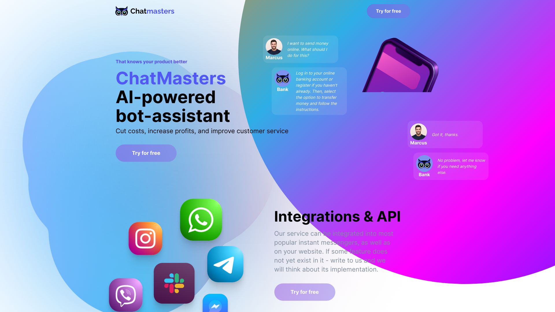 Chatmasters AI网页截图,Chatmasters AI网页快照