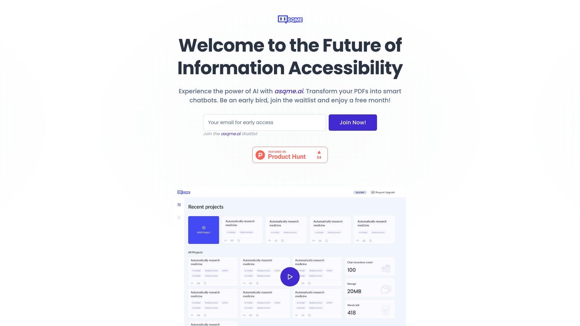 Asqme AI网页截图,Asqme AI网页快照