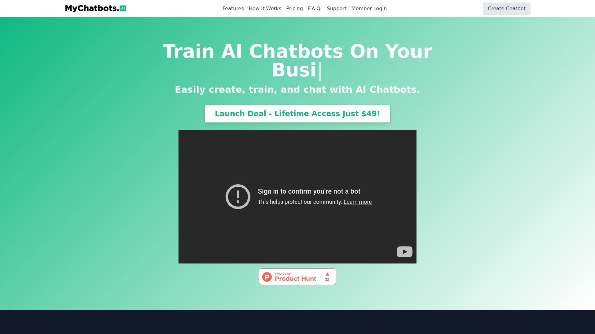 MyChatbots.AI网页截图,MyChatbots.AI网页快照