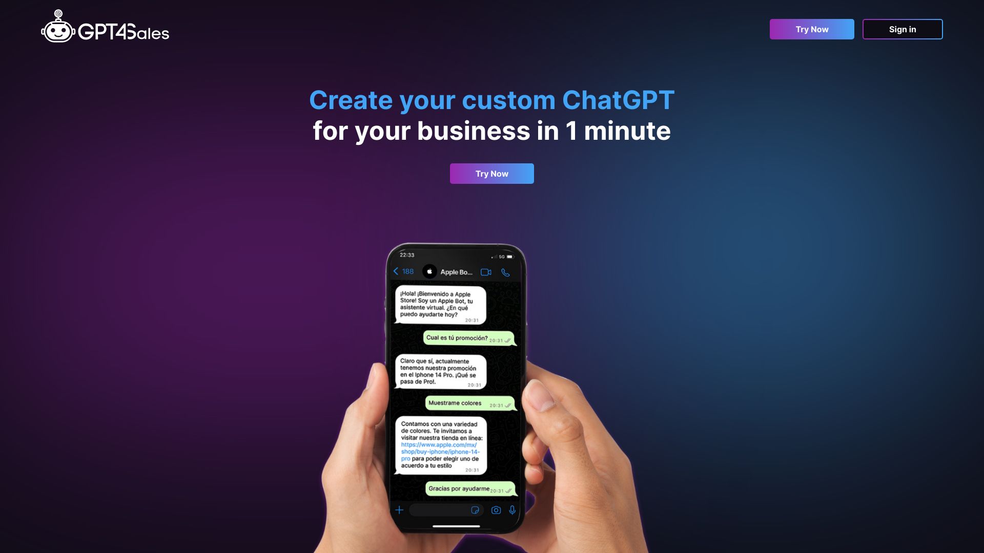 Gpt4sales网页截图,Gpt4sales网页快照