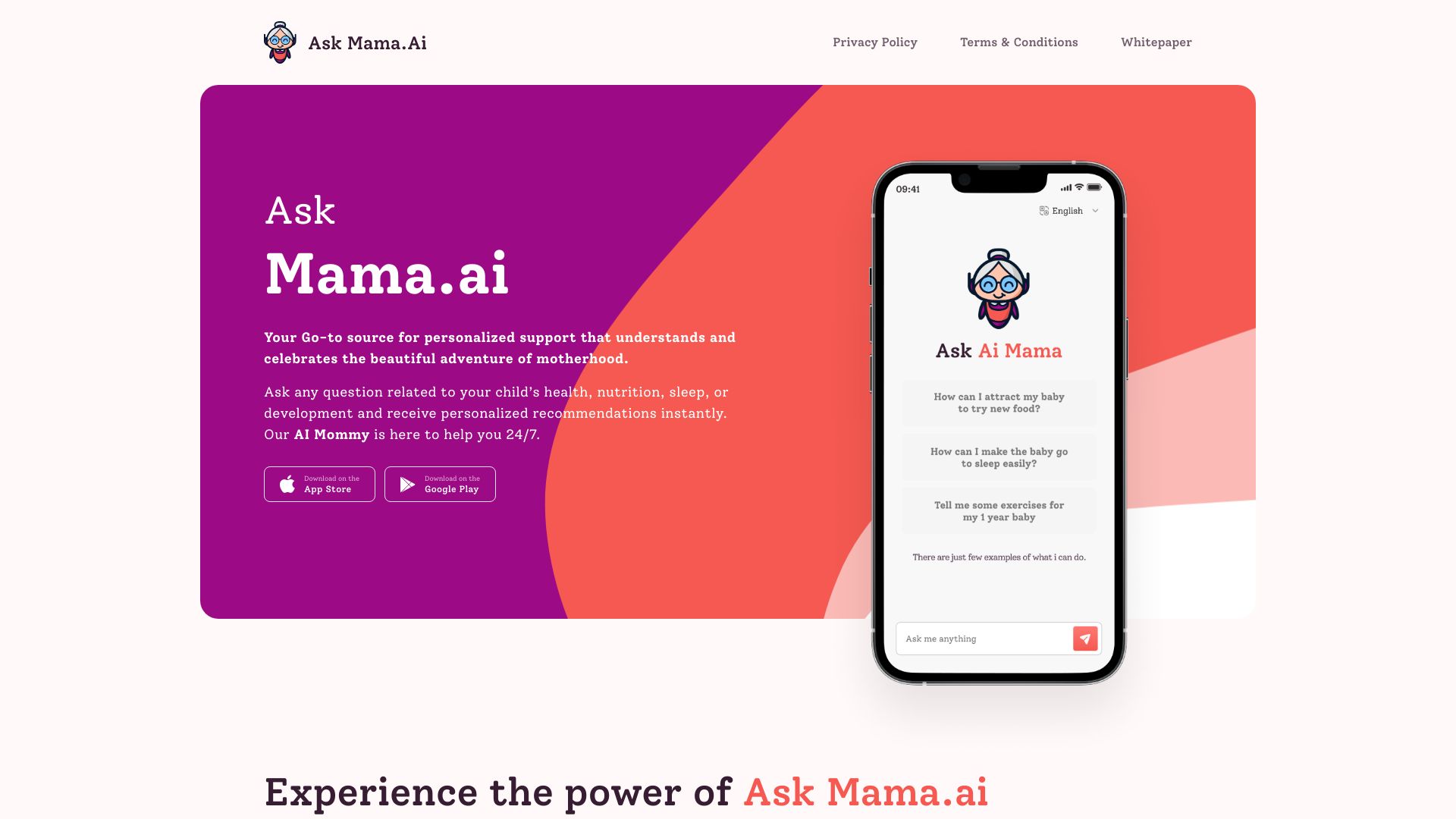 AskMama.ai网页截图,AskMama.ai网页快照