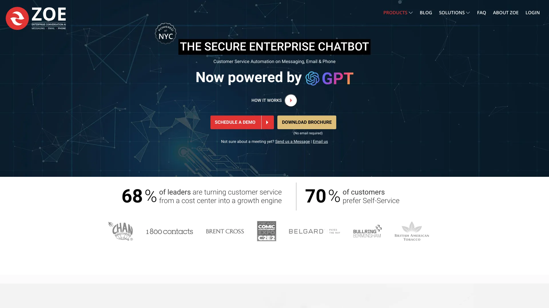 Zoe Chatbot网页截图,Zoe Chatbot网页快照