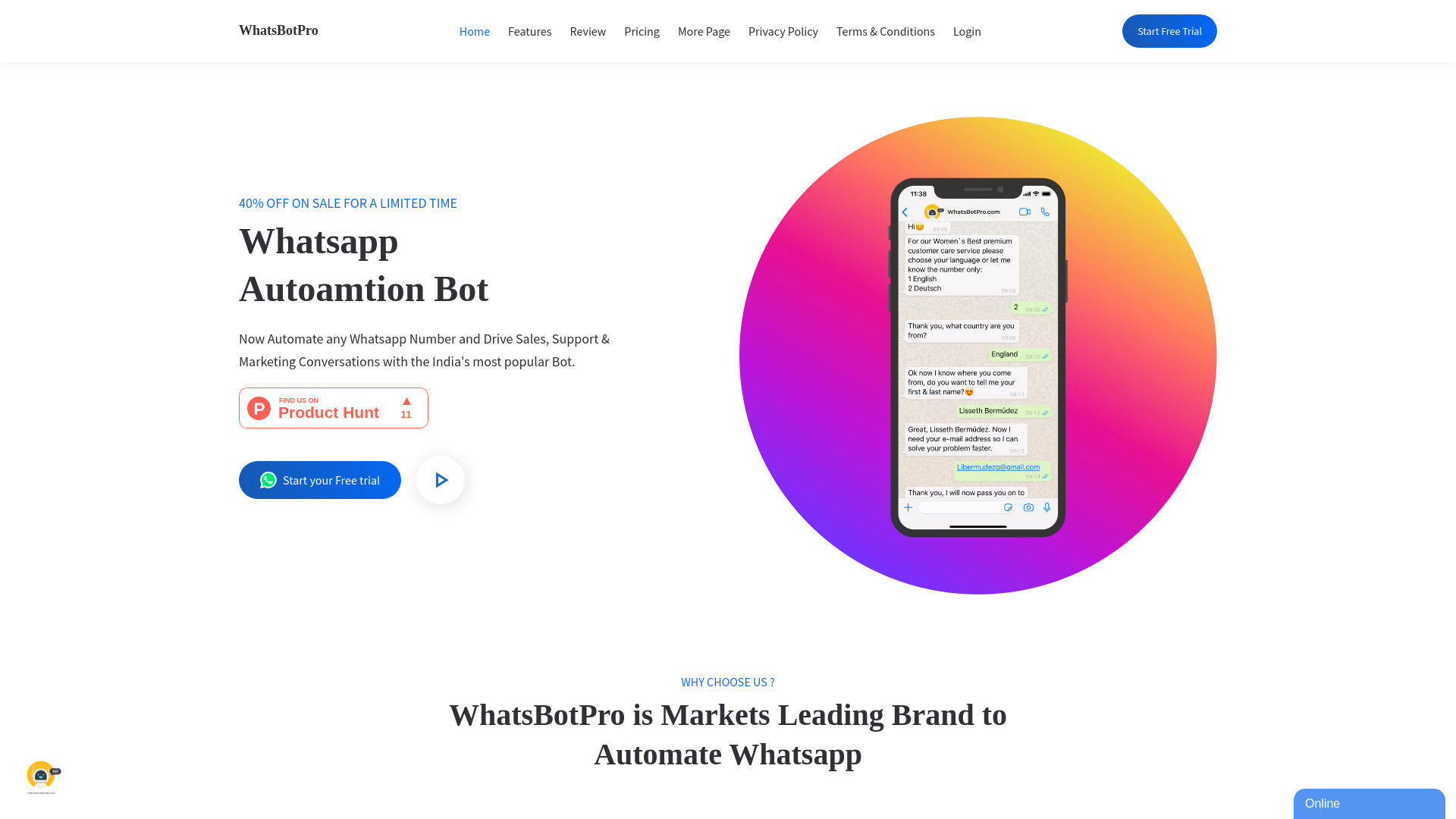WhatsBotPro网页截图,WhatsBotPro网页快照