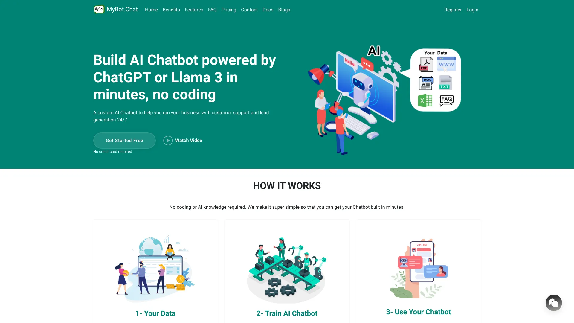 MyBot.chat网页截图,MyBot.chat网页快照