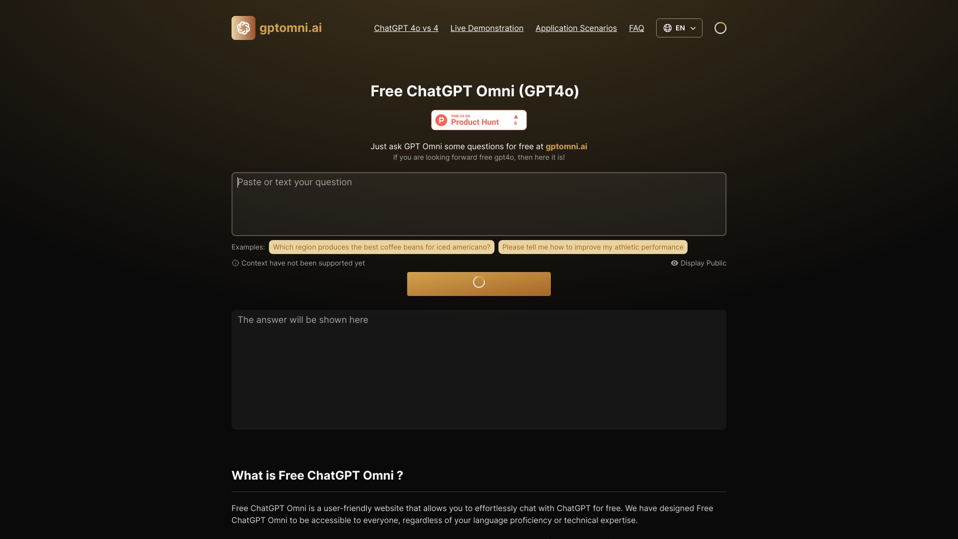Free ChatGPT Omni网页截图,Free ChatGPT Omni网页快照