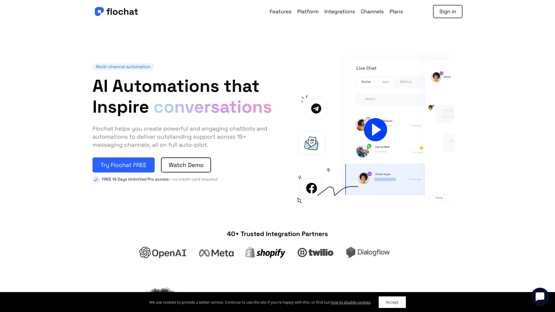 Flochat网页截图,Flochat网页快照
