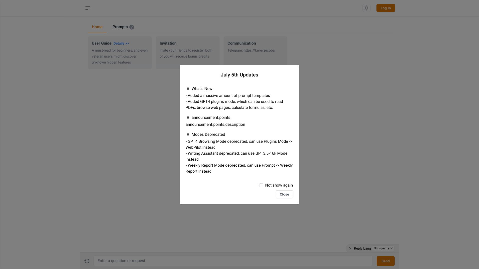 Zecoba AI Chat网页截图,Zecoba AI Chat网页快照