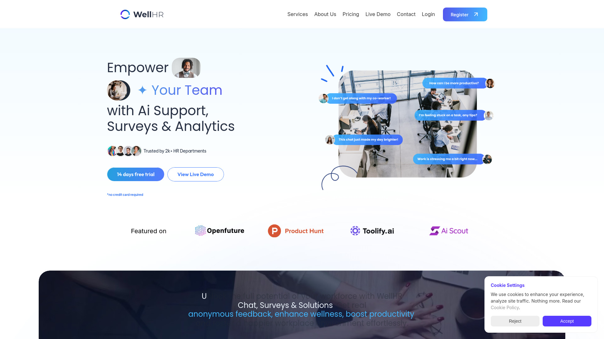 WellHR网页截图,WellHR网页快照
