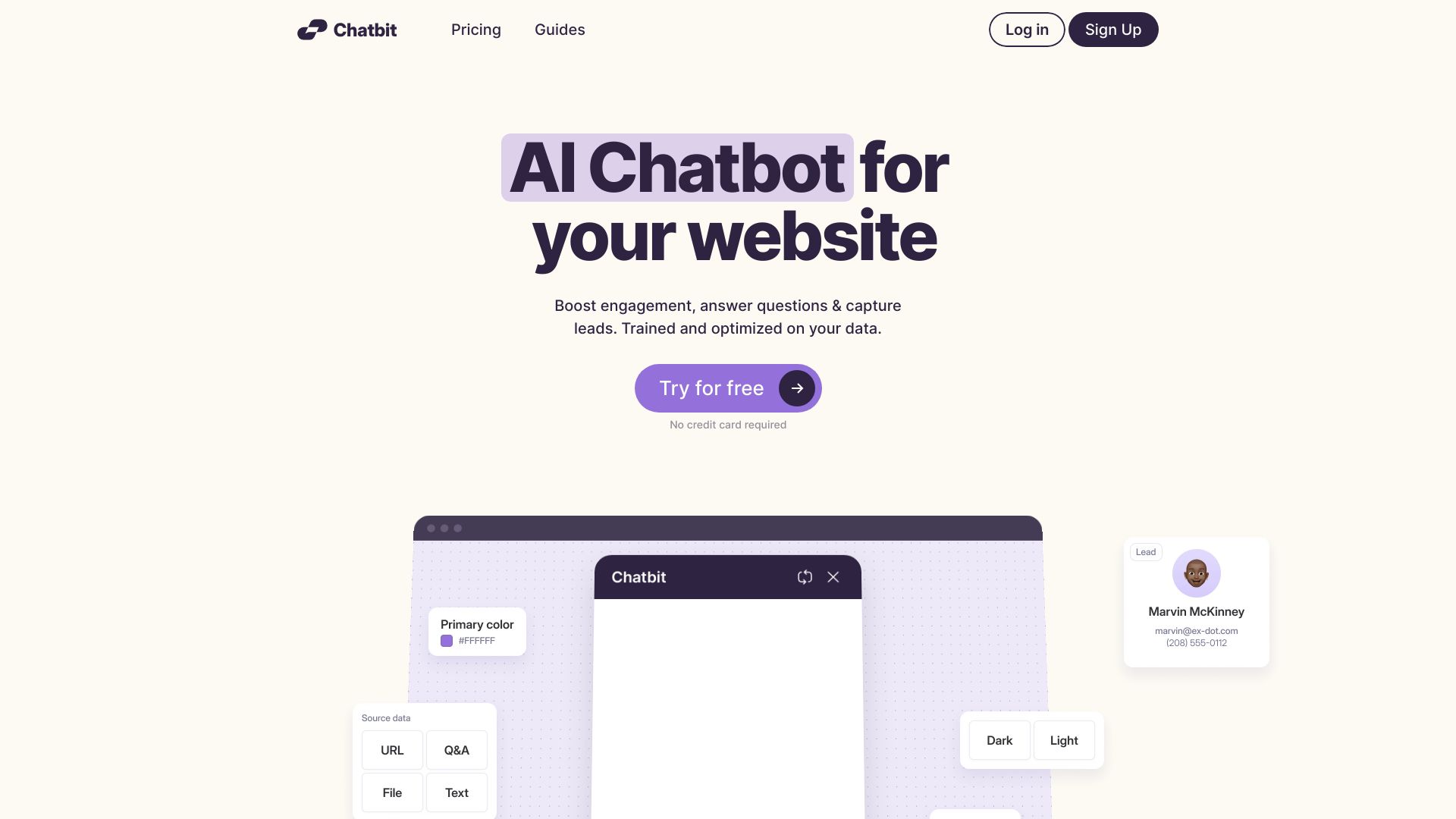 Chatbit网页截图,Chatbit网页快照