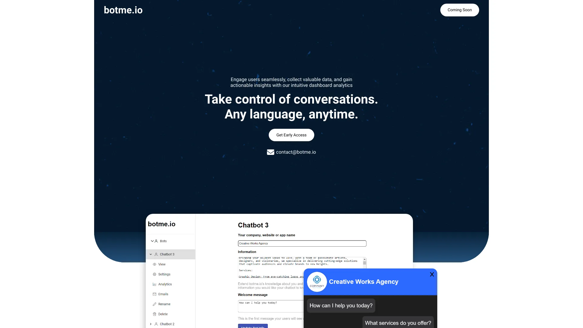Botme.io网页截图,Botme.io网页快照