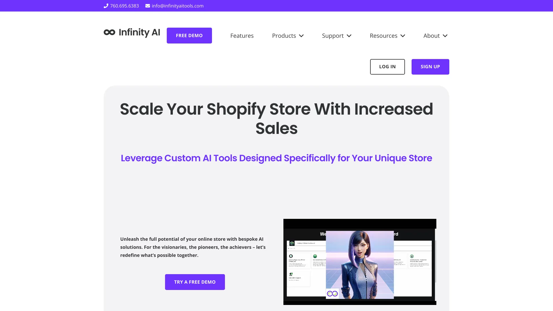 Shopifinity Engine™网页截图,Shopifinity Engine™网页快照