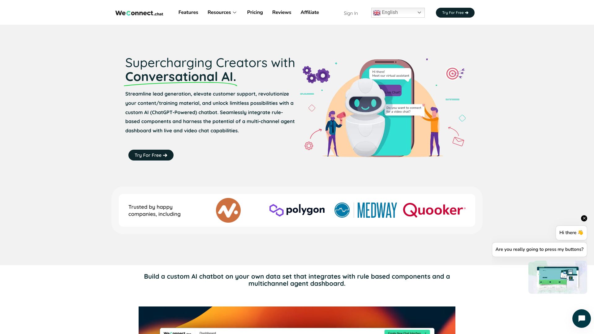 WeConnect.chat网页截图,WeConnect.chat网页快照