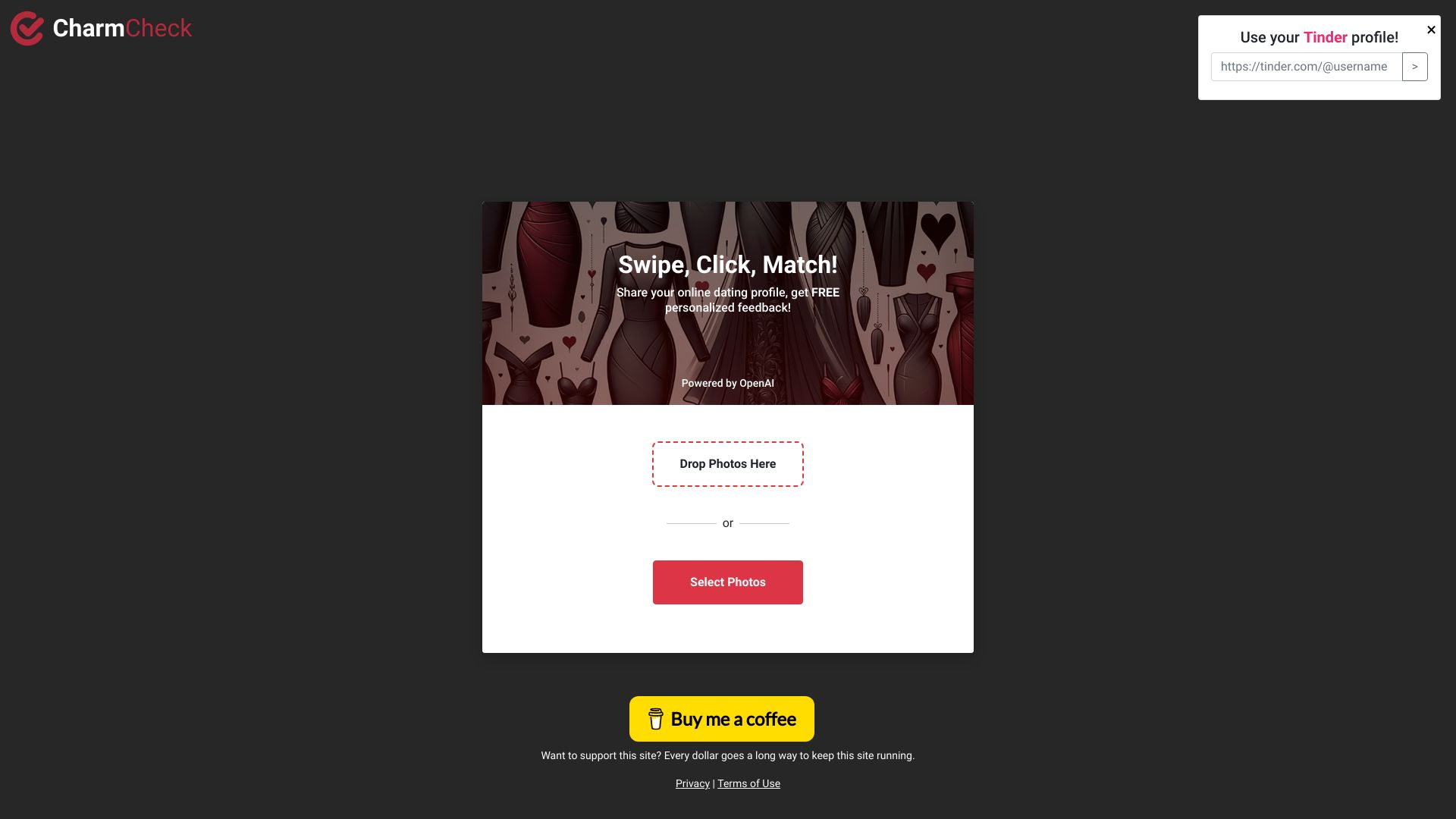 Charm Check网页截图,Charm Check网页快照