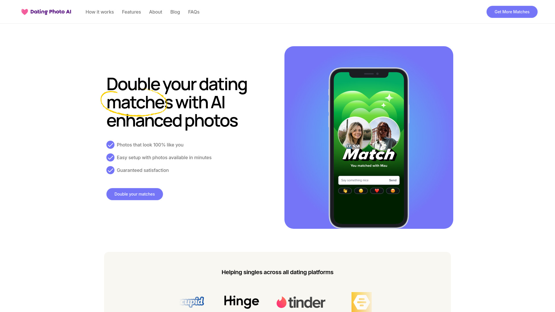 Dating Photo AI网页截图,Dating Photo AI网页快照
