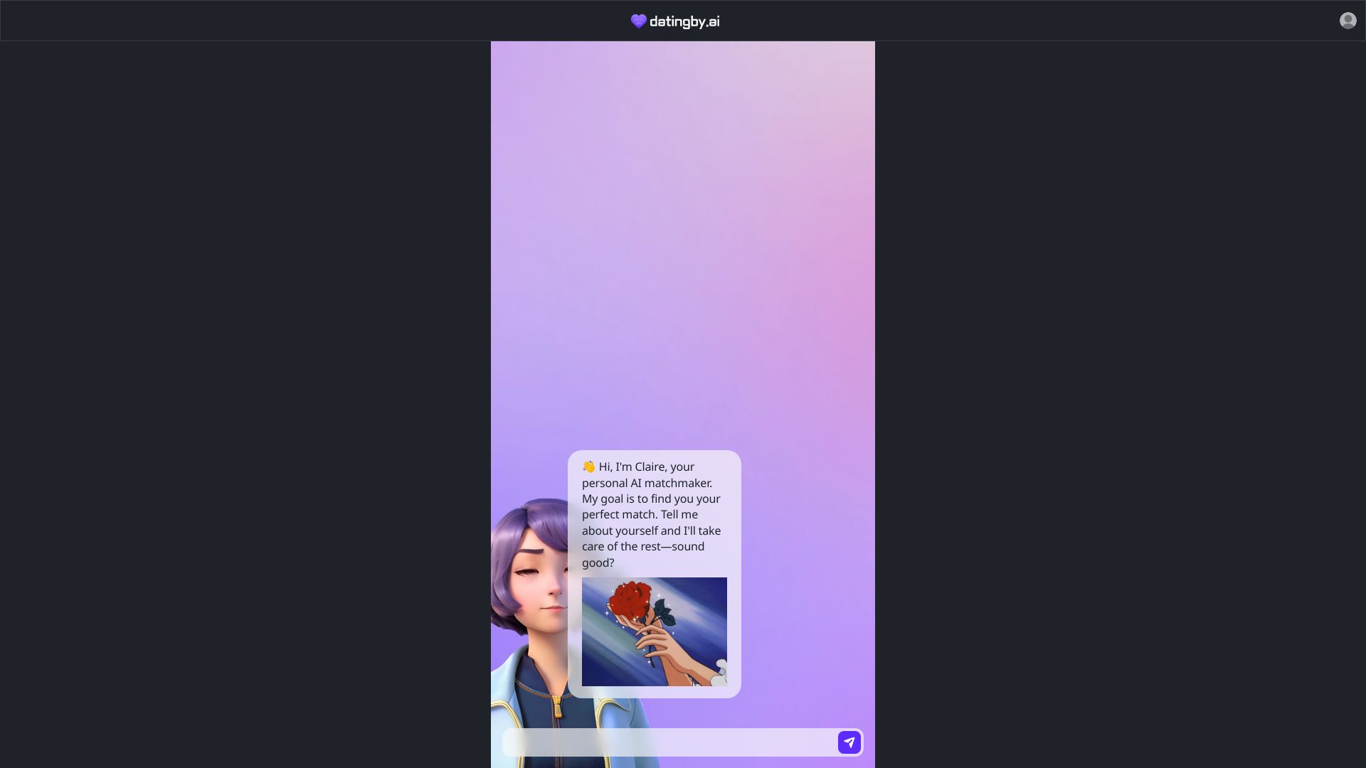 Dating by AI网页截图,Dating by AI网页快照