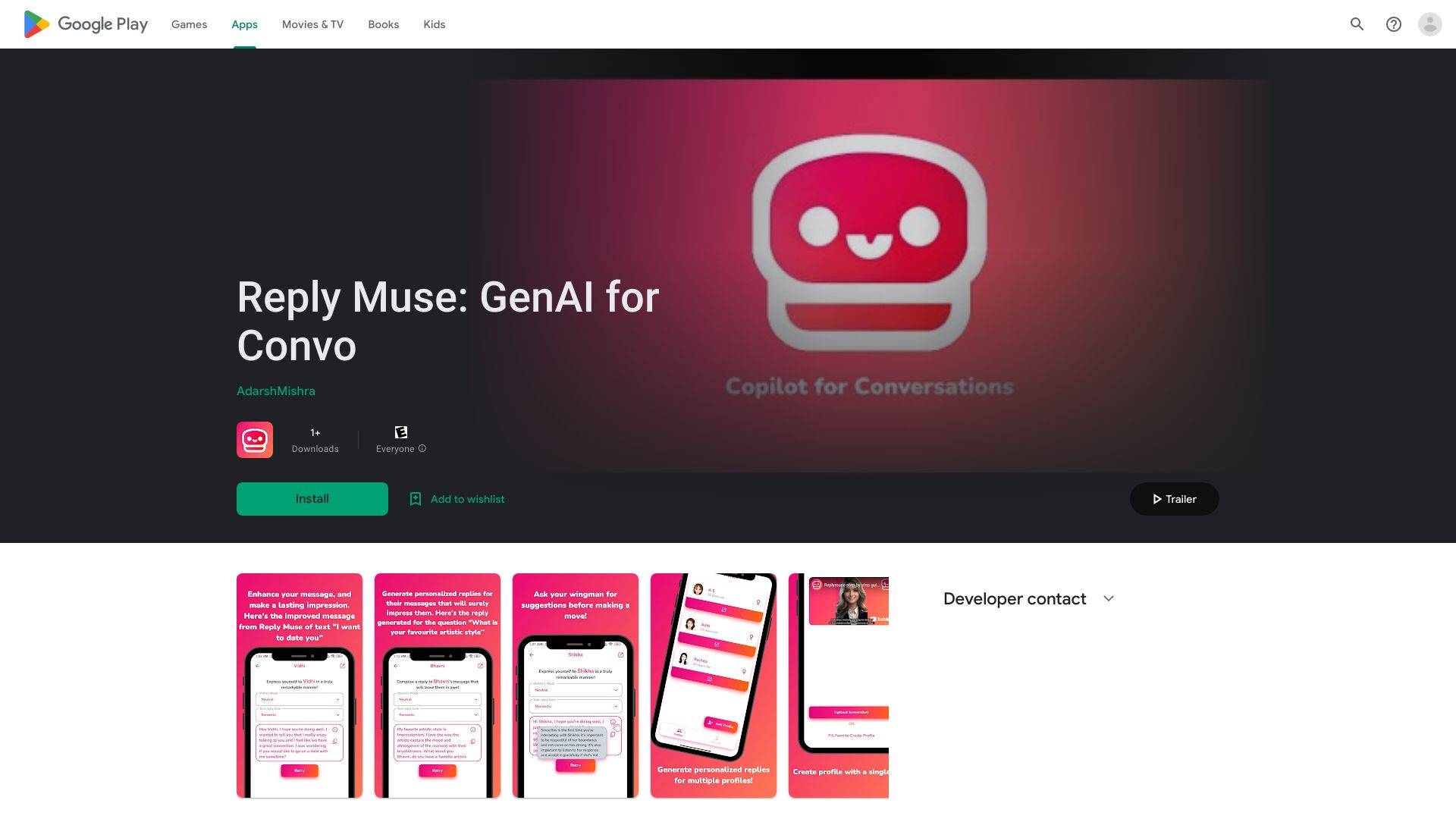 Reply Muse: GenAI for Conversations网页截图,Reply Muse: GenAI for Conversations网页快照