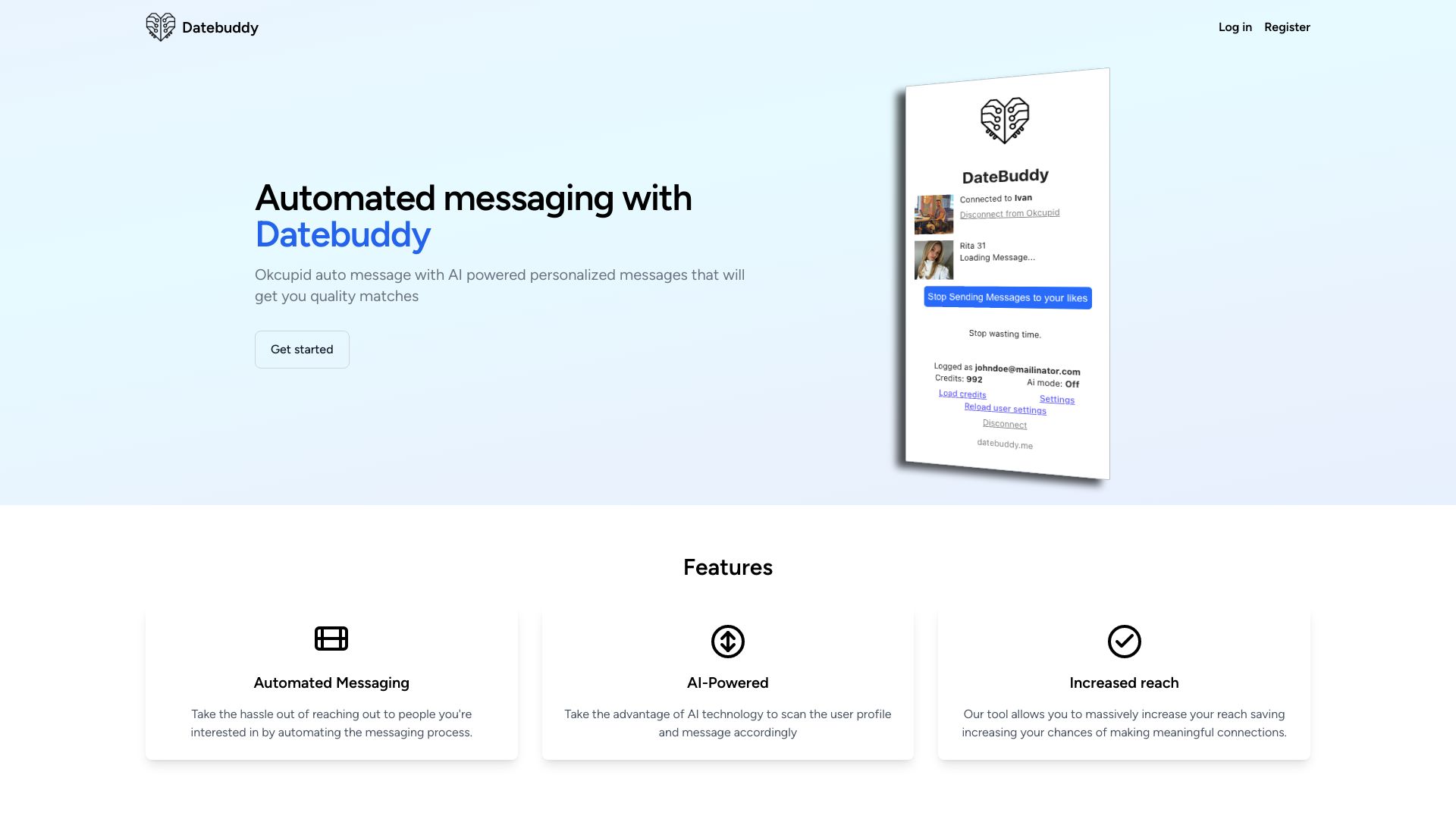 Datebuddy – OkCupid Auto messager网页截图,Datebuddy – OkCupid Auto messager网页快照