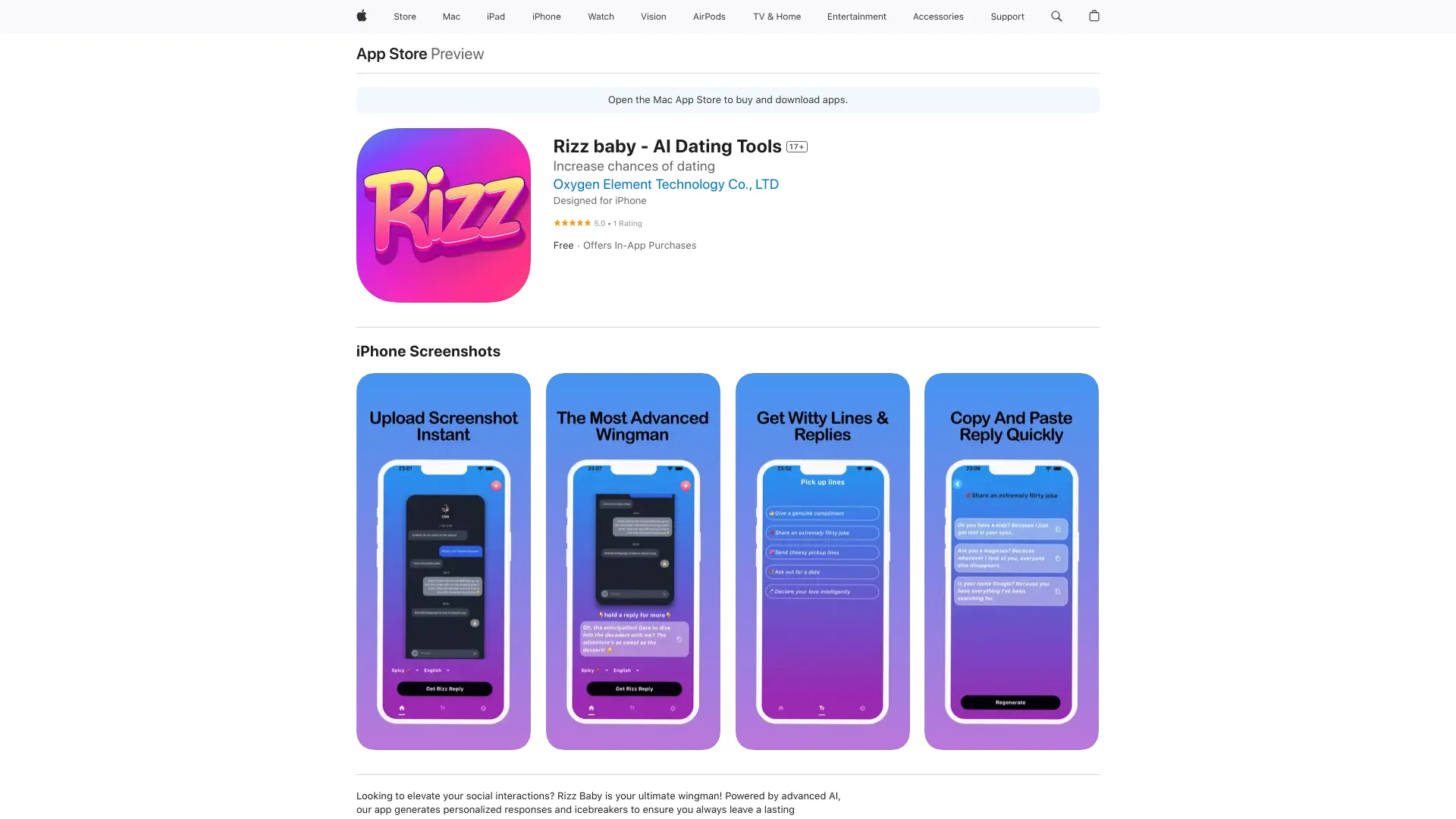 Rizz baby – AI Dating Tools网页截图,Rizz baby – AI Dating Tools网页快照
