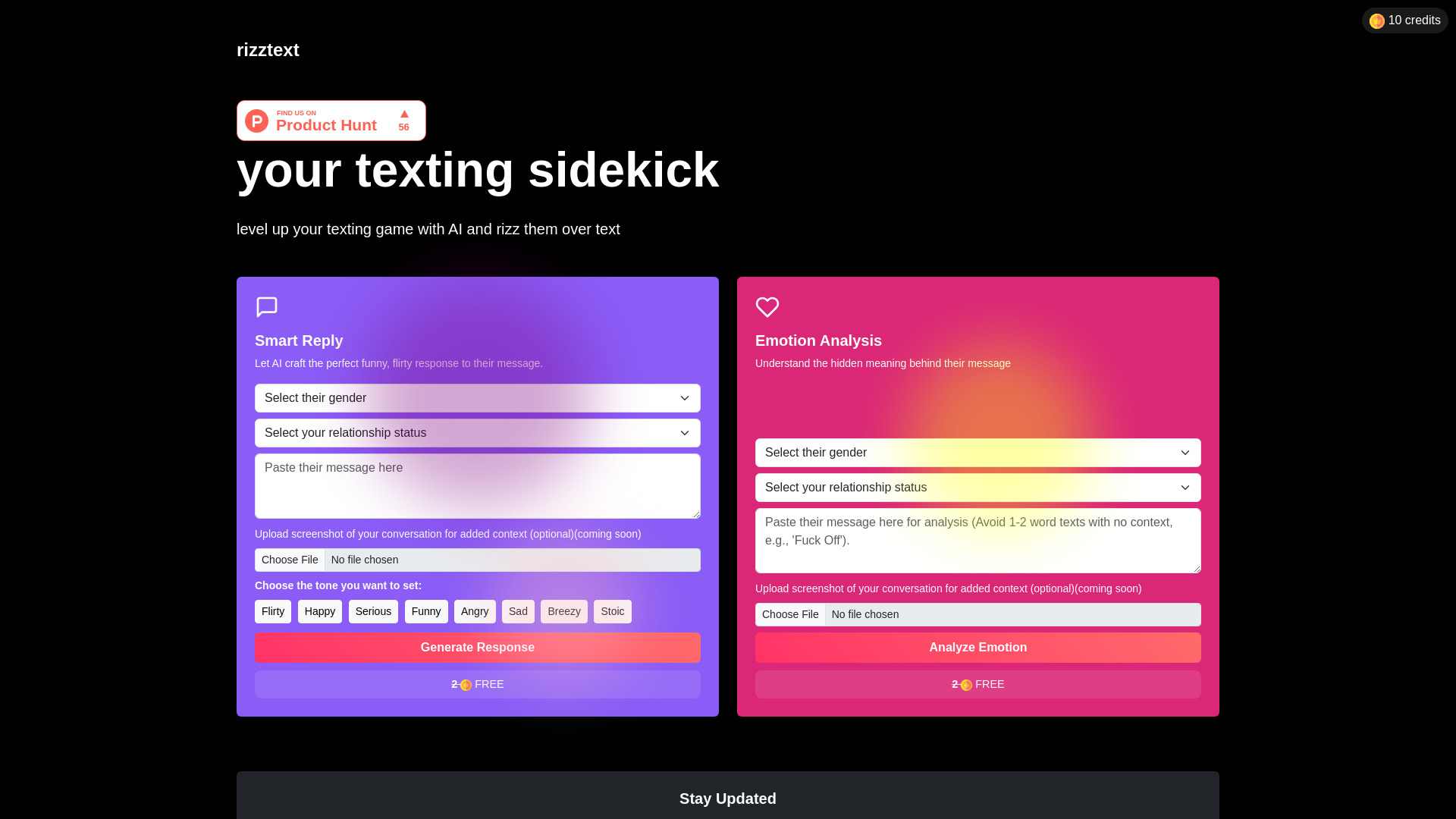 RizzText.com网页截图,RizzText.com网页快照