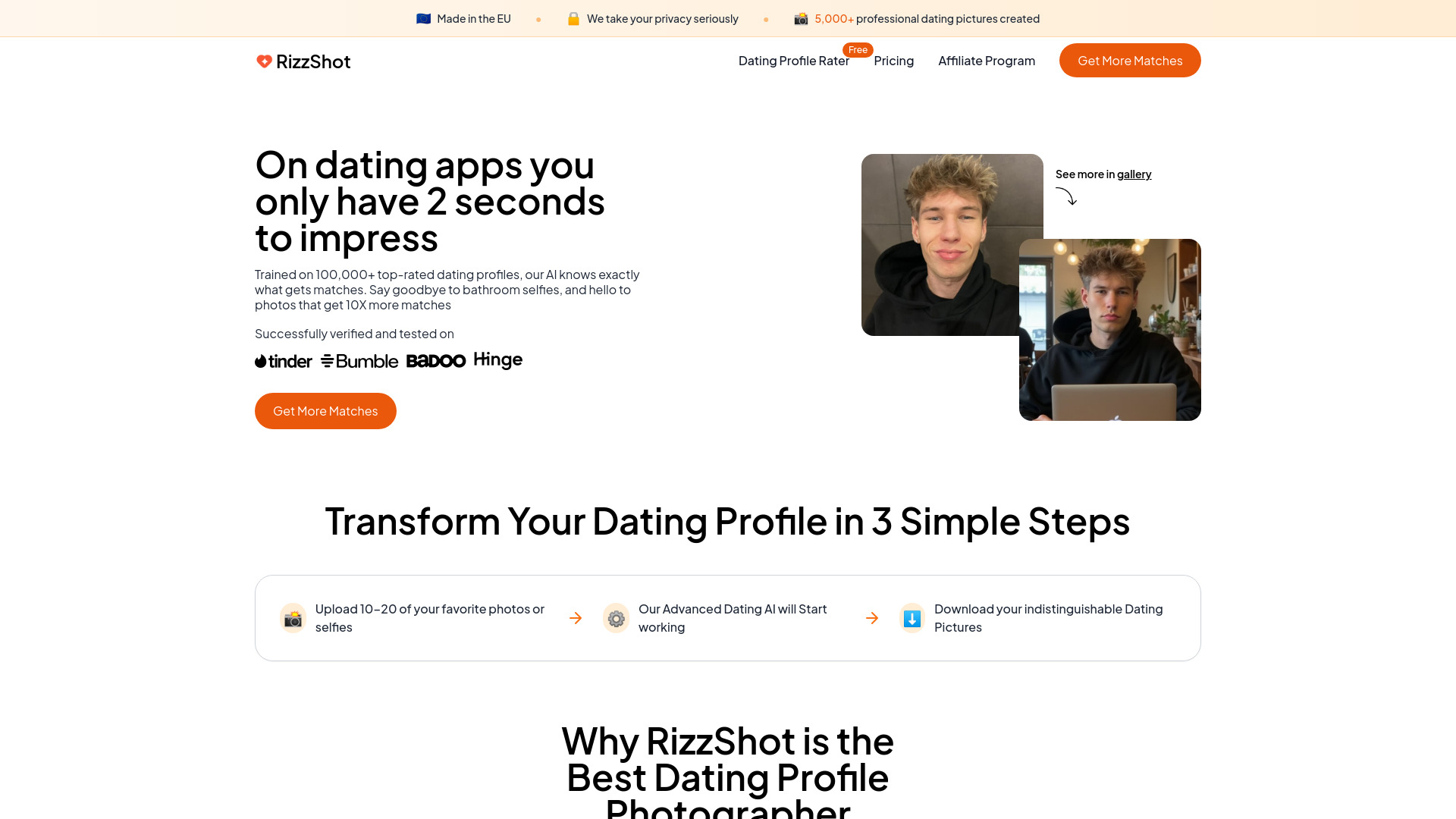 RizzShot网页截图,RizzShot网页快照