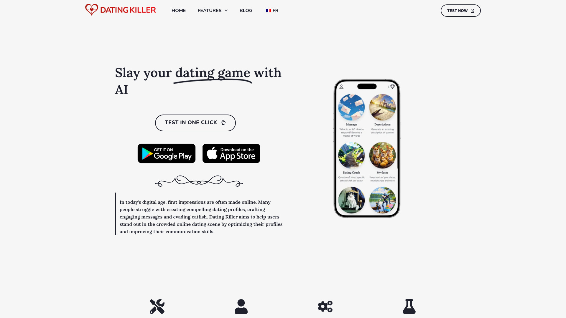 Dating Killer AI网页截图,Dating Killer AI网页快照