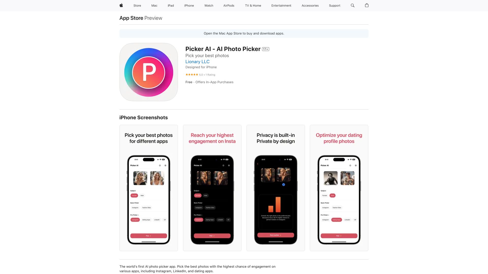 Picker AI网页截图,Picker AI网页快照