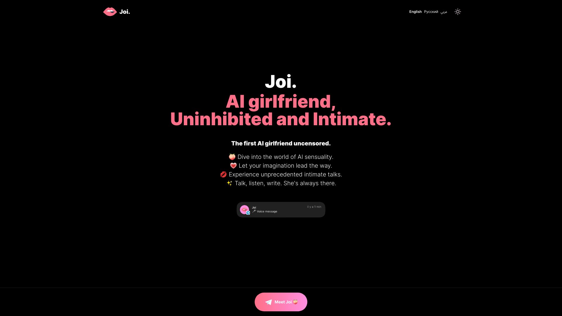 Joi网页截图,Joi网页快照