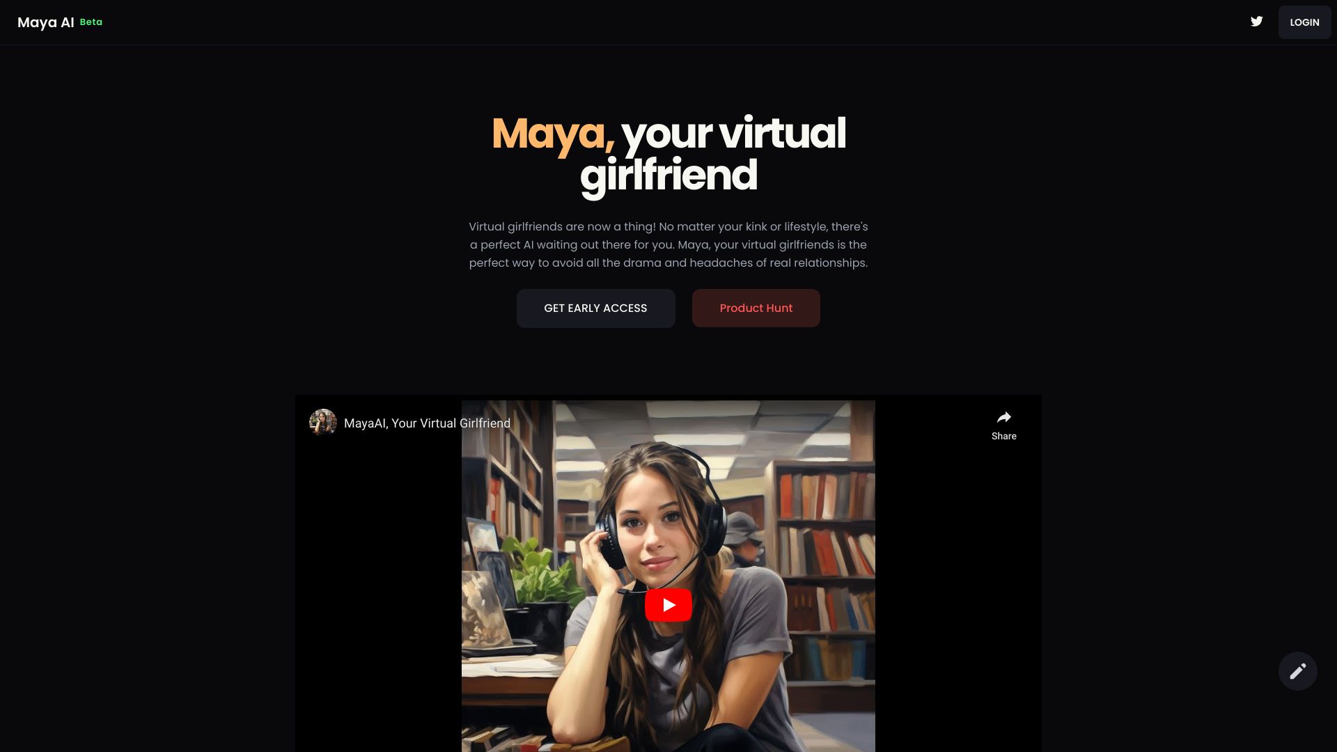 MayaAI网页截图,MayaAI网页快照
