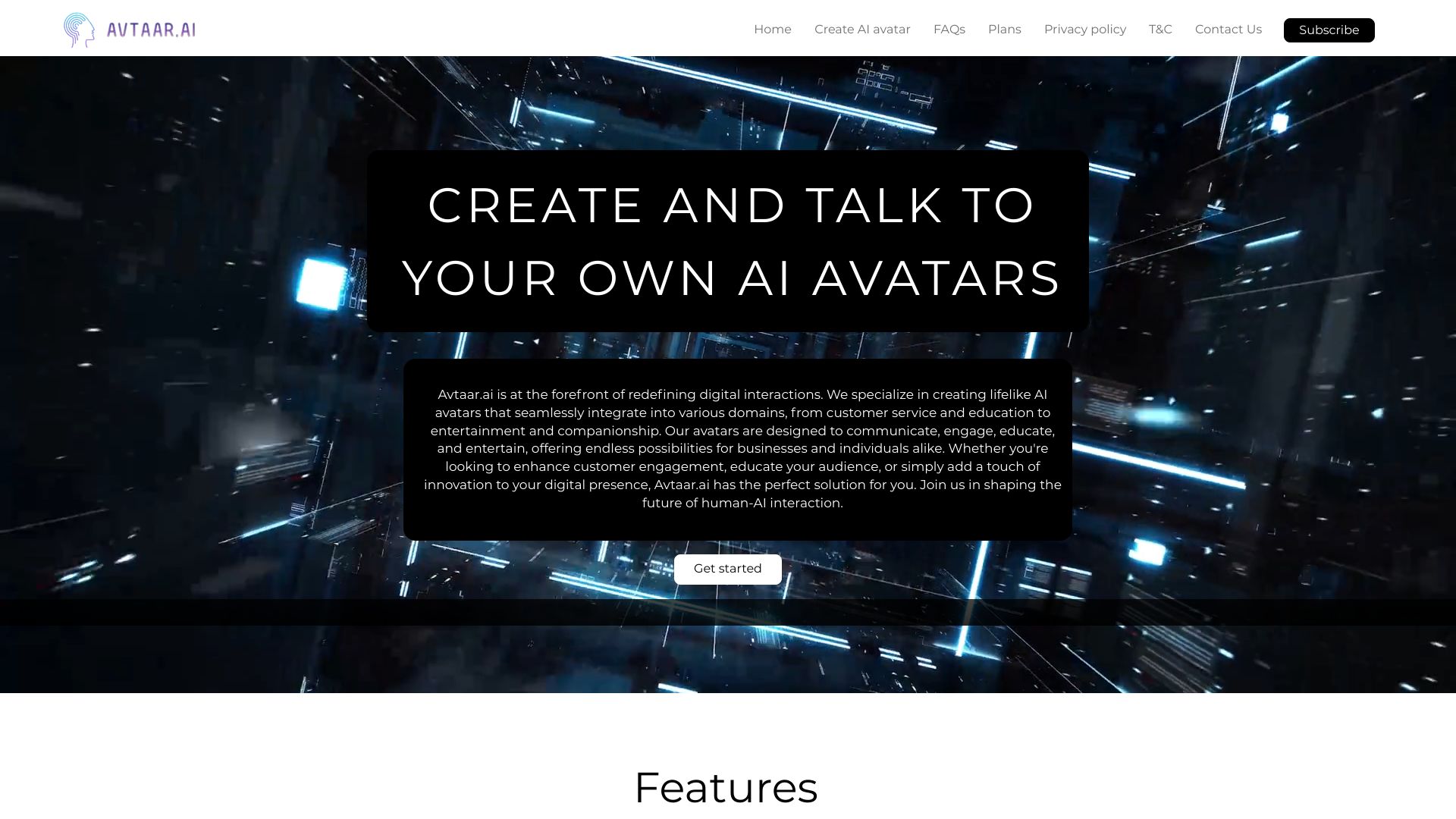 Avtaar.ai网页截图,Avtaar.ai网页快照