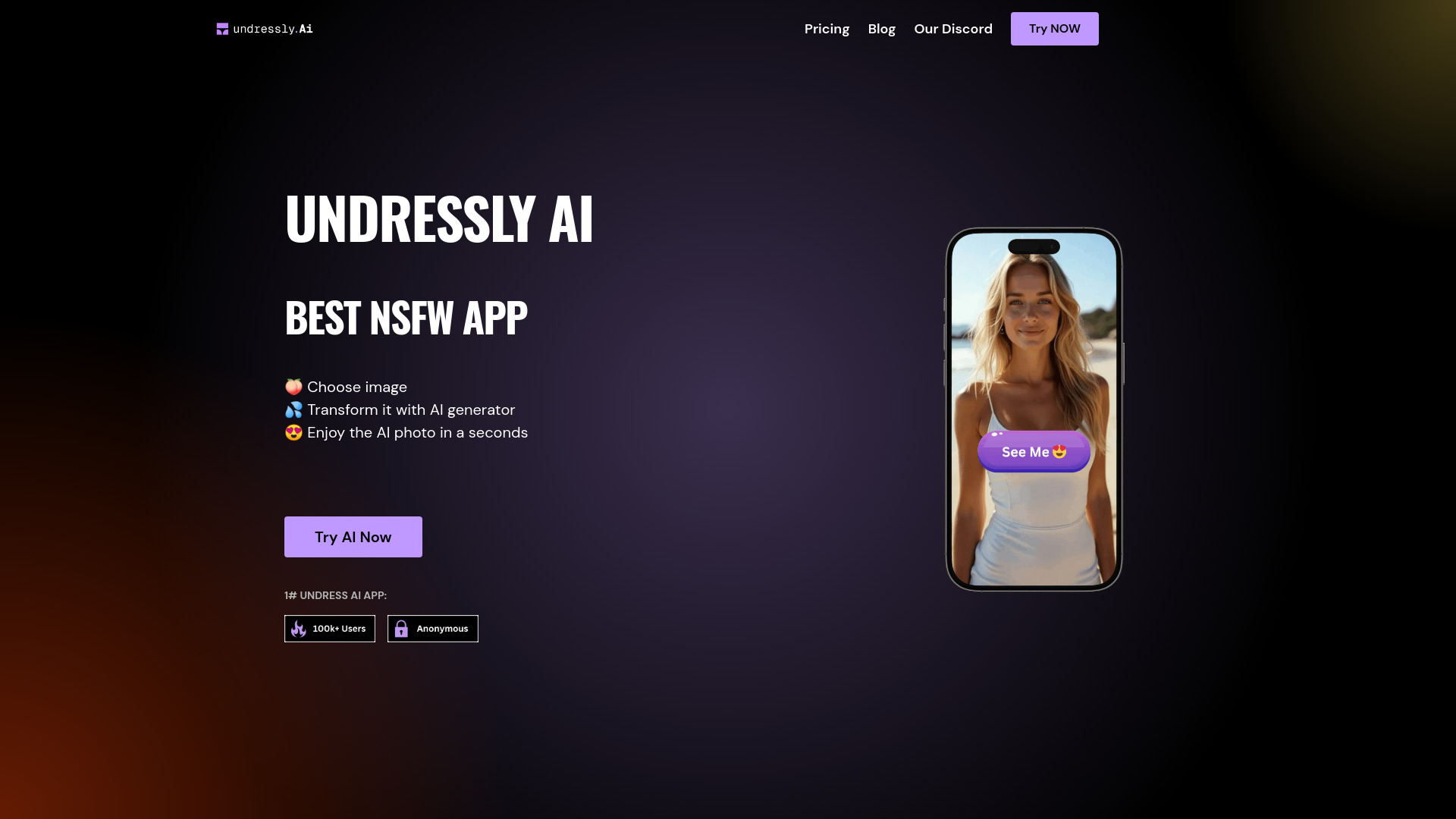 Undressly AI网页截图,Undressly AI网页快照
