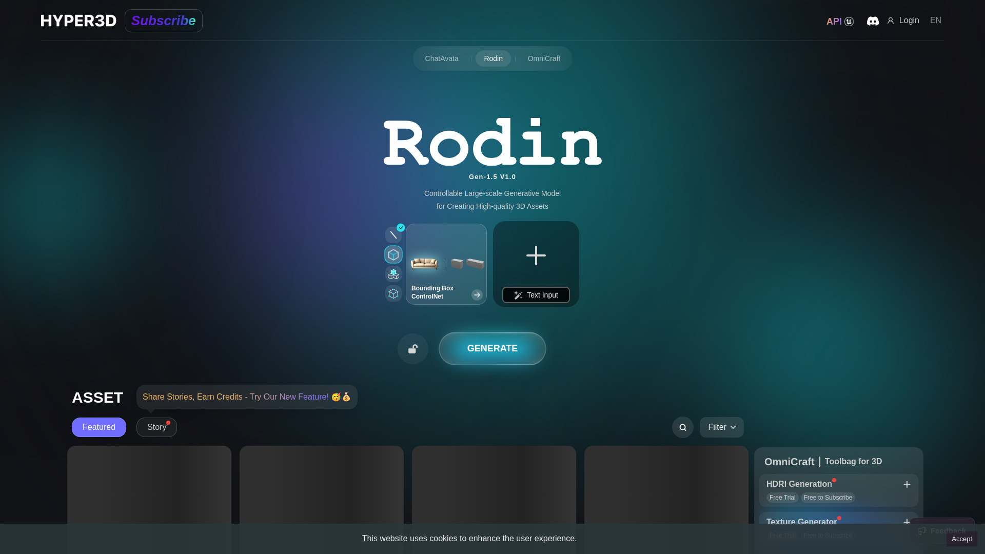 Rodin网页截图,Rodin网页快照