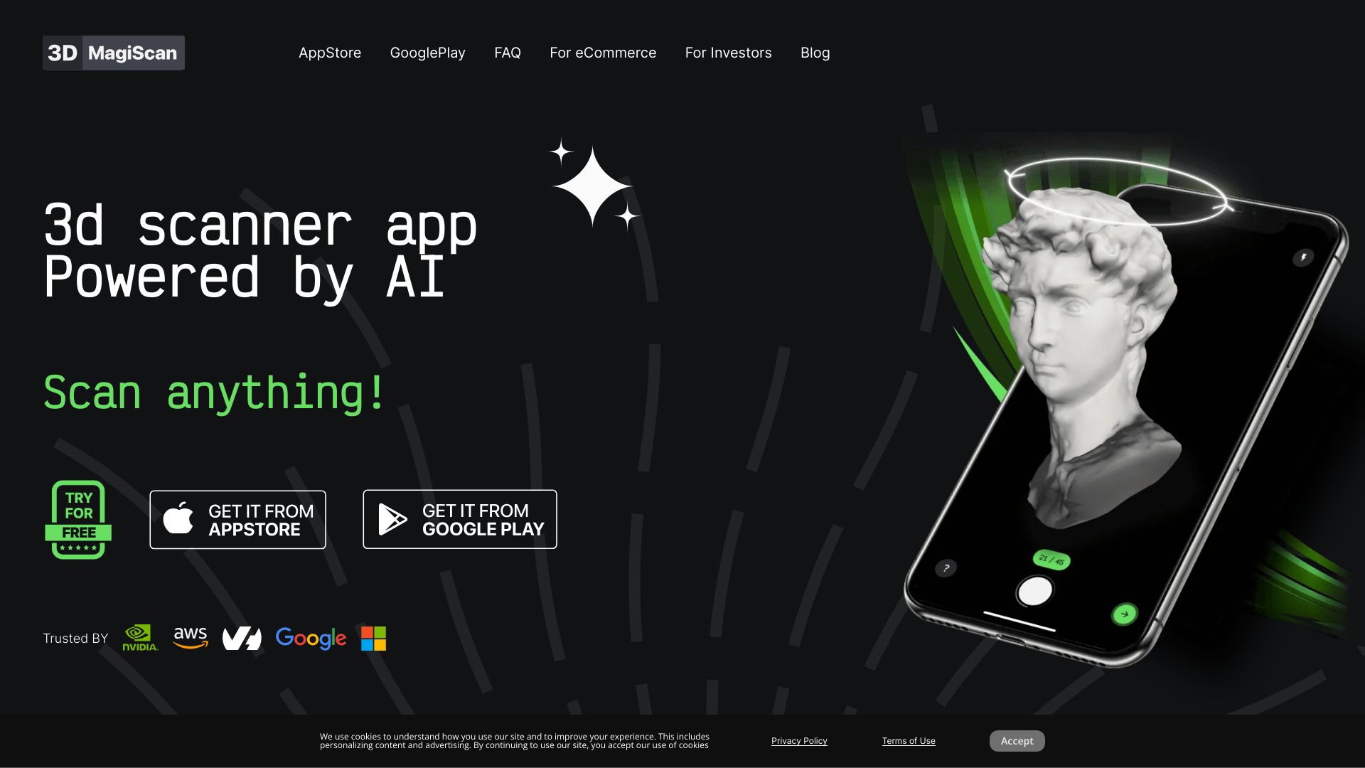 MagiScan AI 3D Scanner app网页截图,MagiScan AI 3D Scanner app网页快照