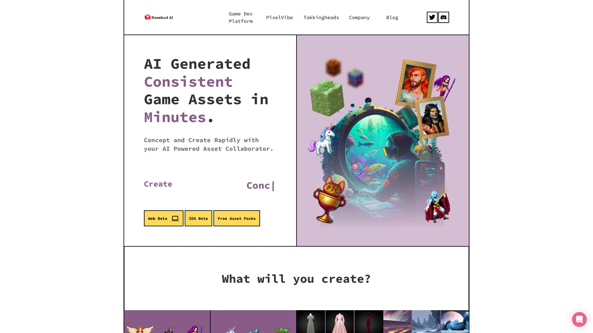 PixelVibe by Rosebud AI网页截图,PixelVibe by Rosebud AI网页快照