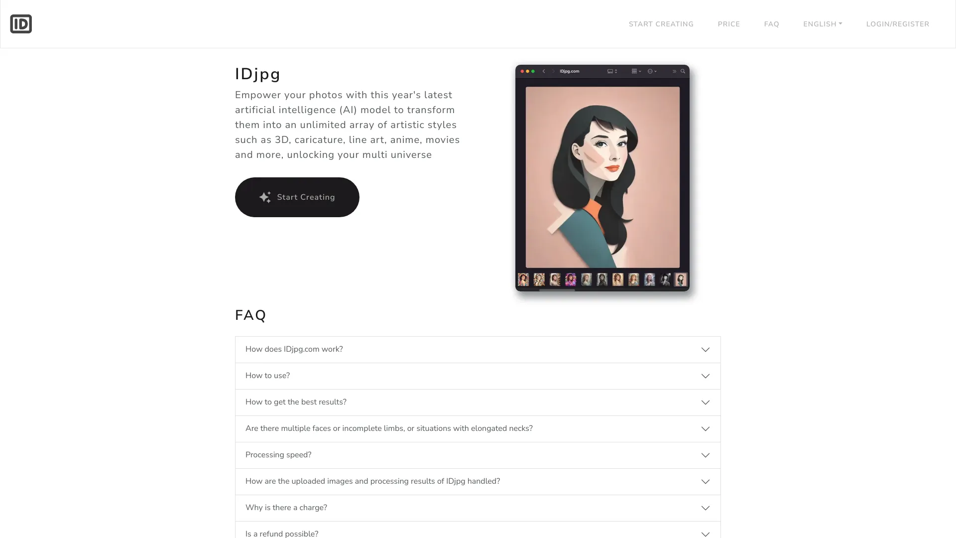 IDjpg.com网页截图,IDjpg.com网页快照