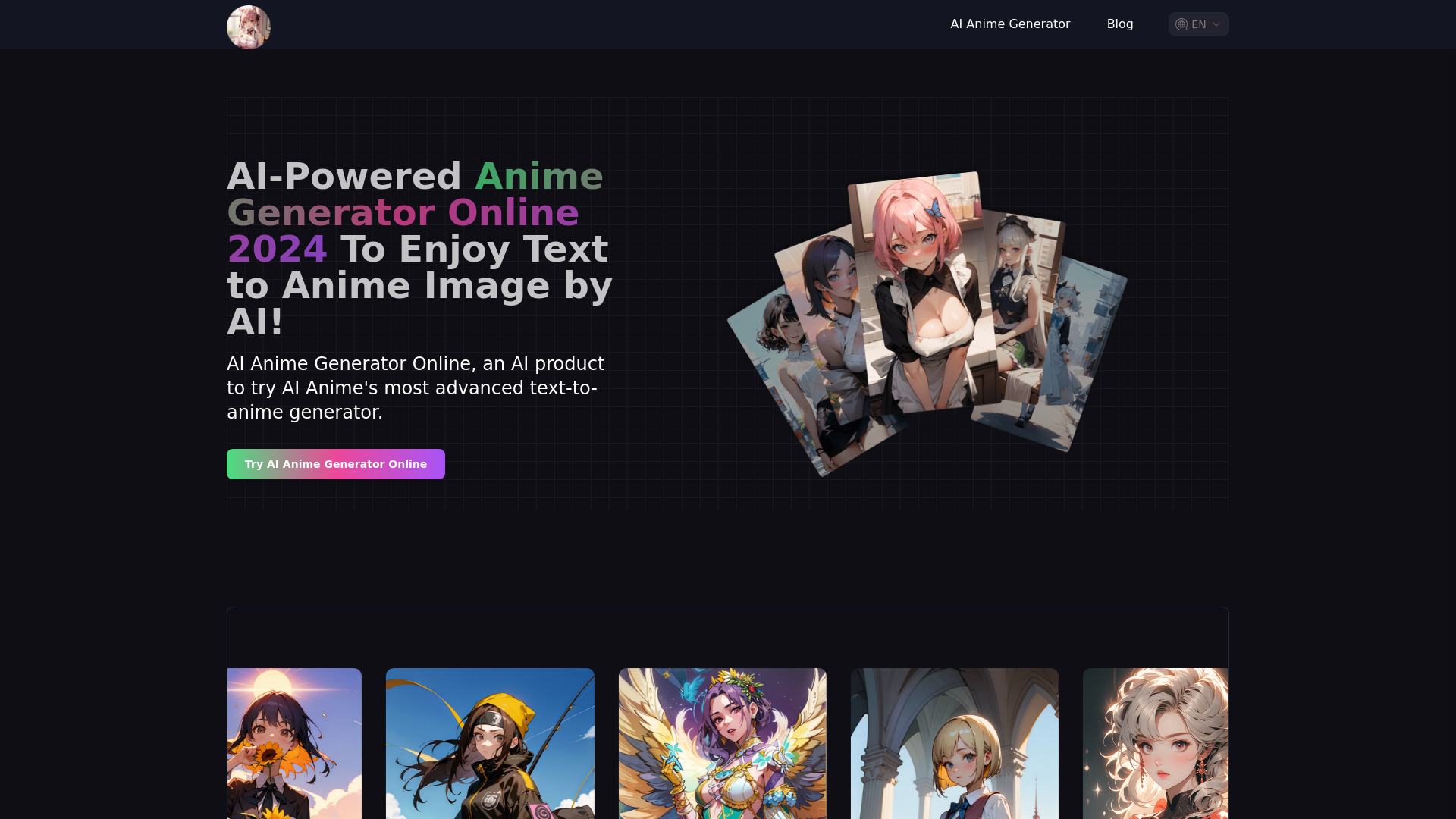 aianimegenerator.me网页截图,aianimegenerator.me网页快照