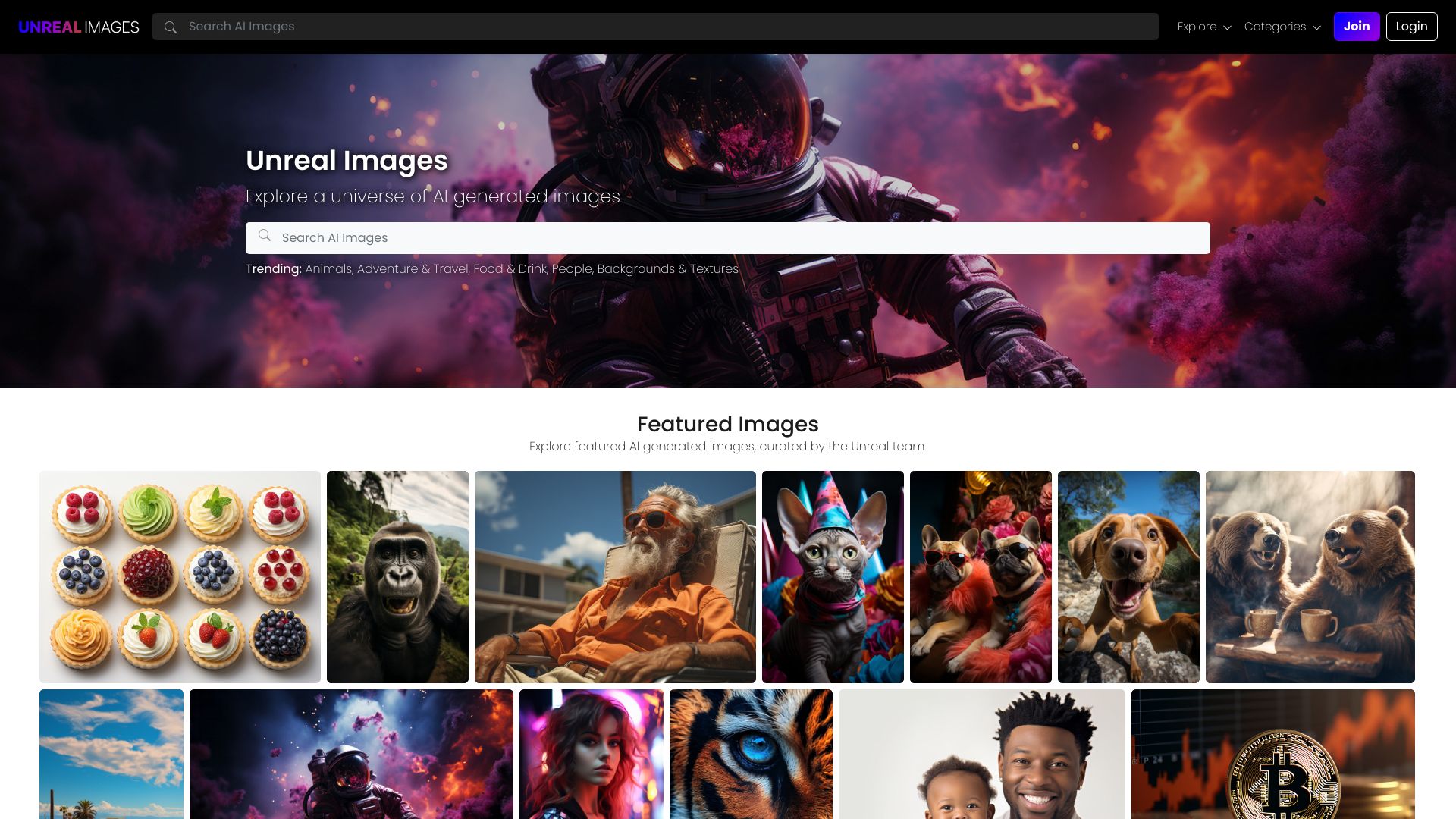 Unreal Images网页截图,Unreal Images网页快照