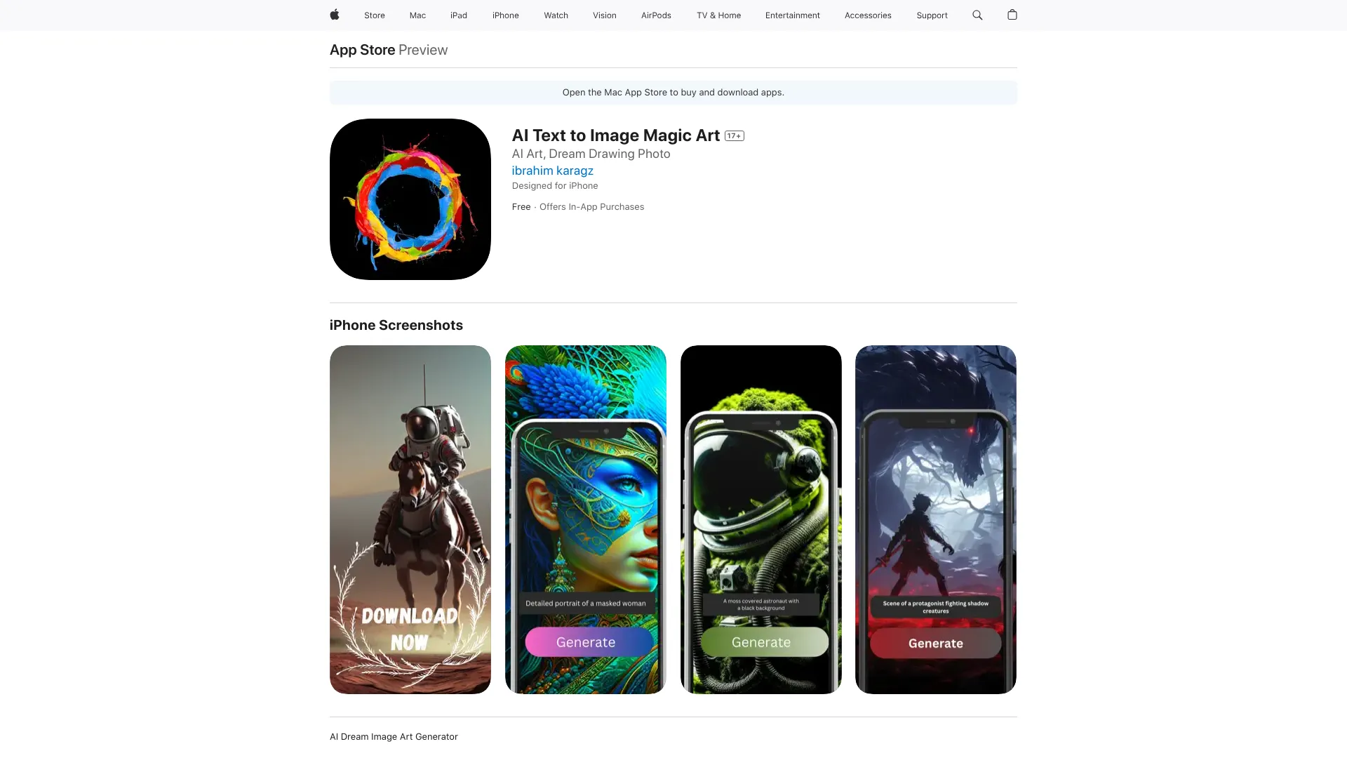 AI Text to Image Magic Art网页截图,AI Text to Image Magic Art网页快照