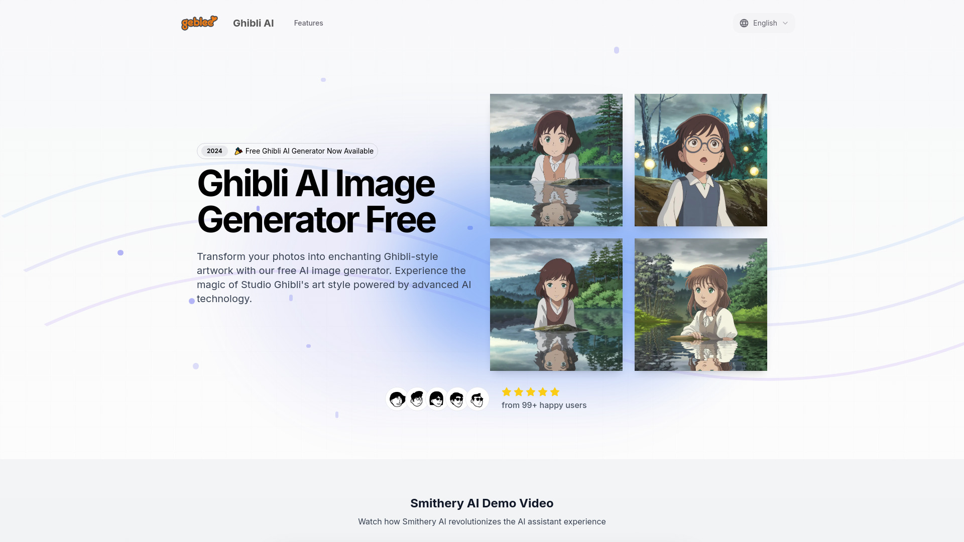 Ghibli AI Image Generator Free网页截图,Ghibli AI Image Generator Free网页快照