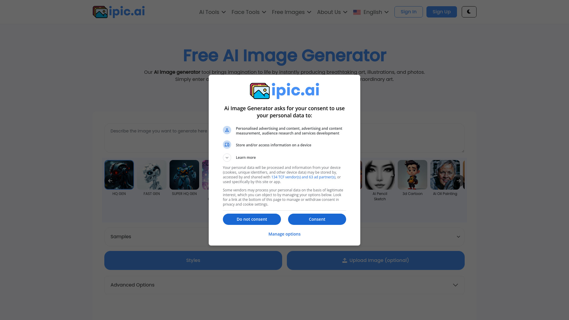 ipic.ai网页截图,ipic.ai网页快照