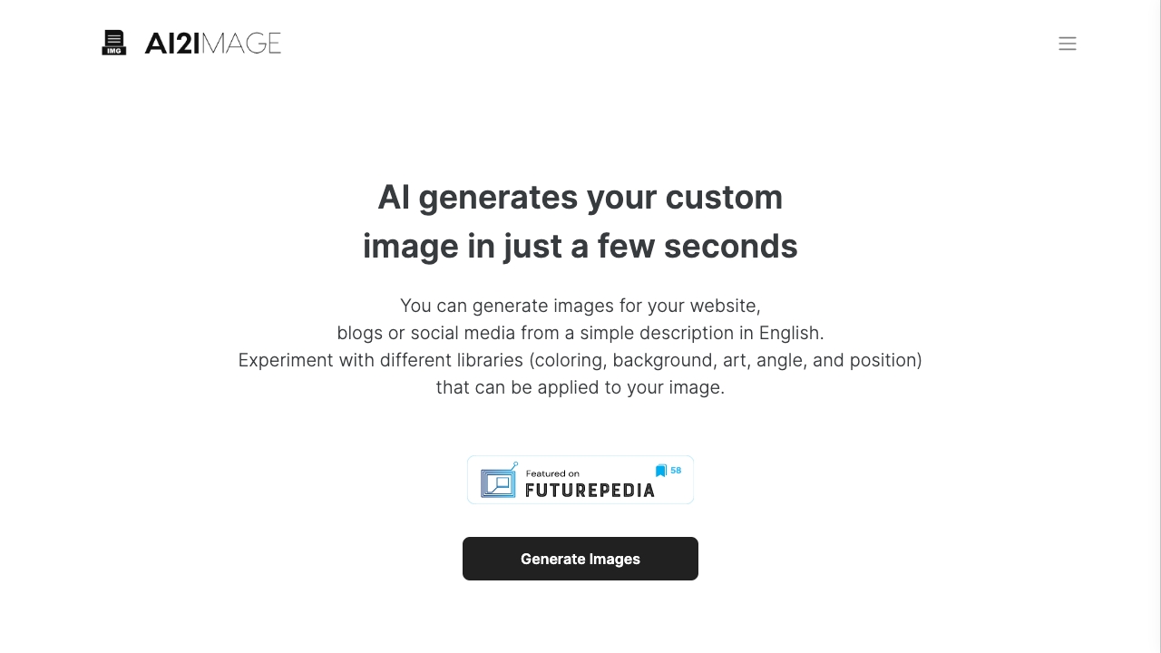 AI2image网页截图,AI2image网页快照