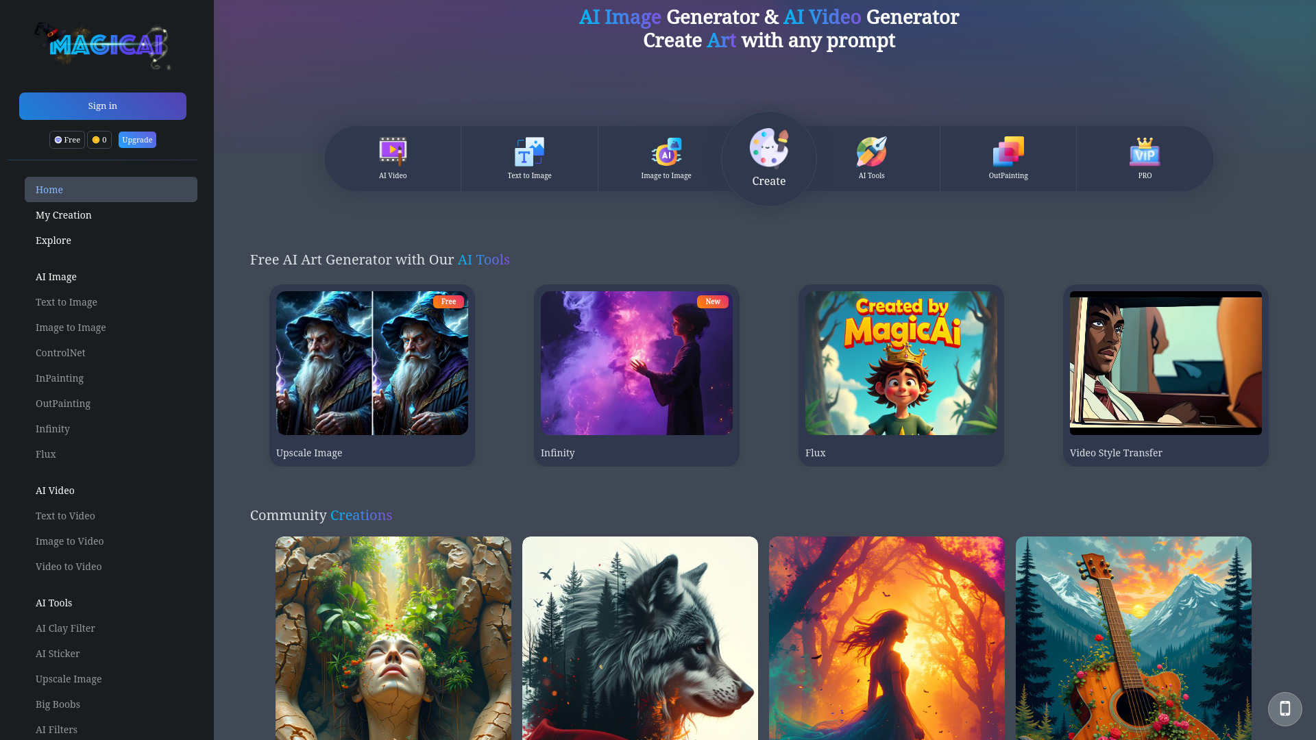 MagicAi网页截图,MagicAi网页快照