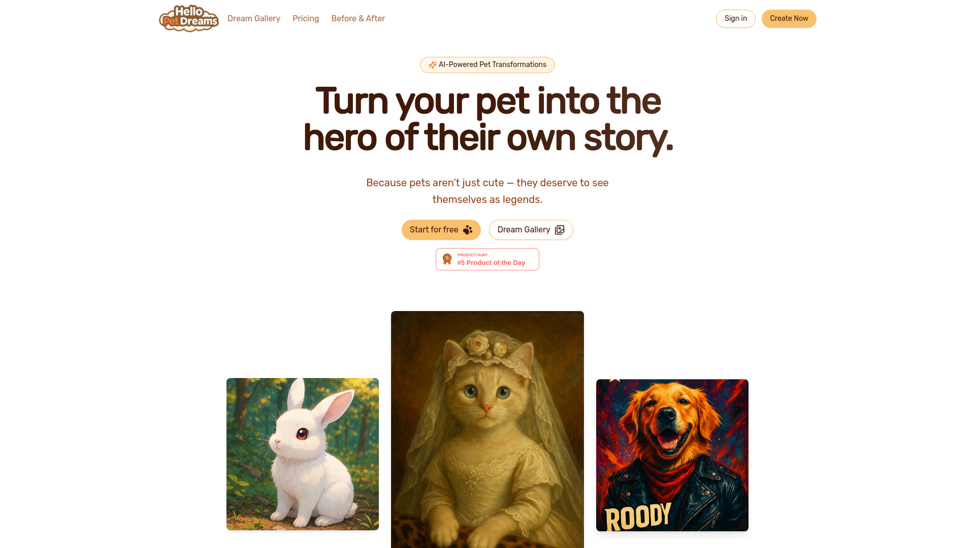 Hello Pet Dreams网页截图,Hello Pet Dreams网页快照