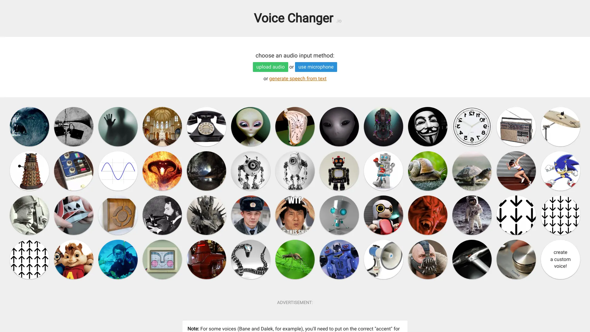 voicechanger.io网页截图,voicechanger.io网页快照