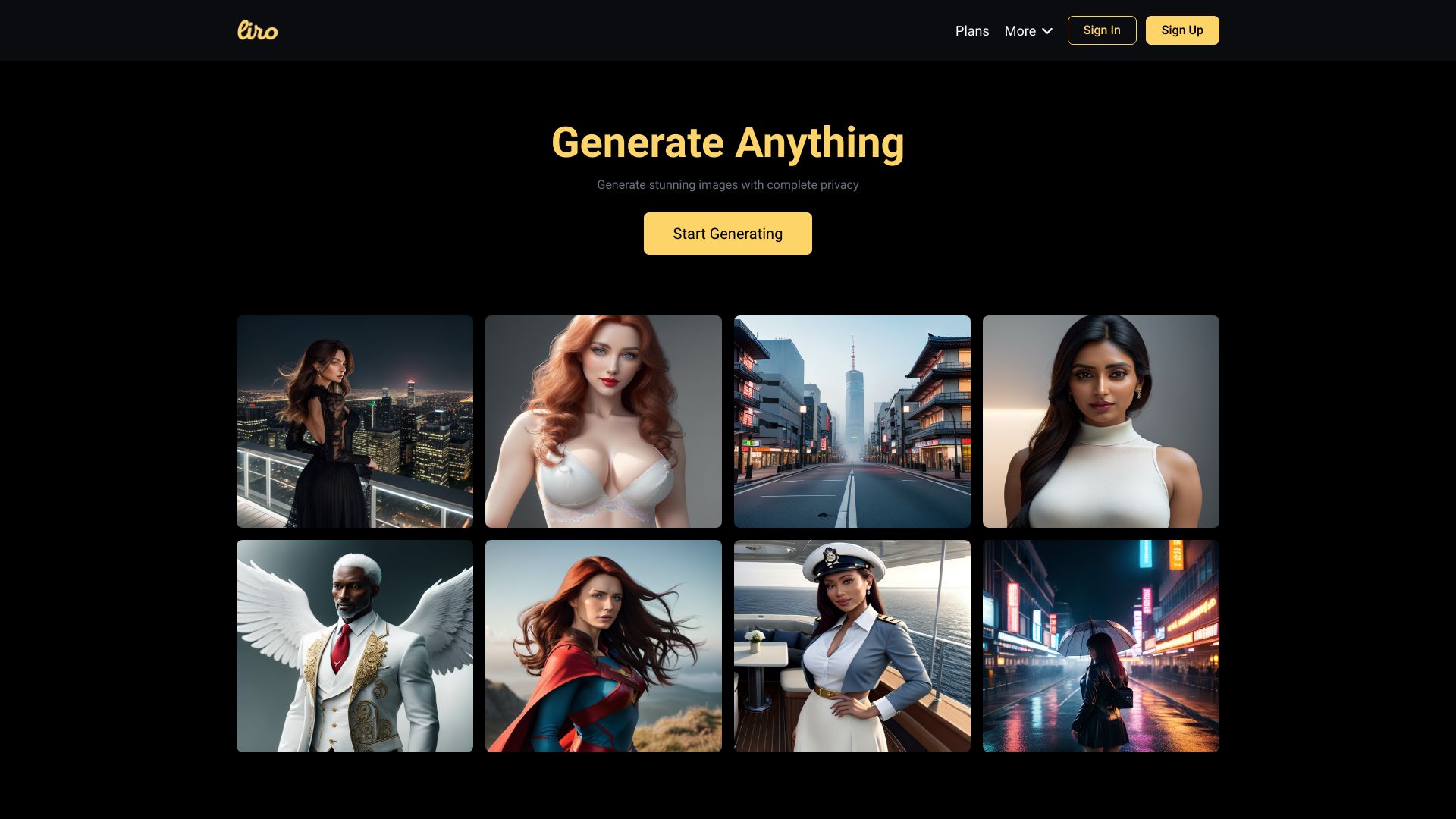 Liro.ai – AI Image Generator网页截图,Liro.ai – AI Image Generator网页快照