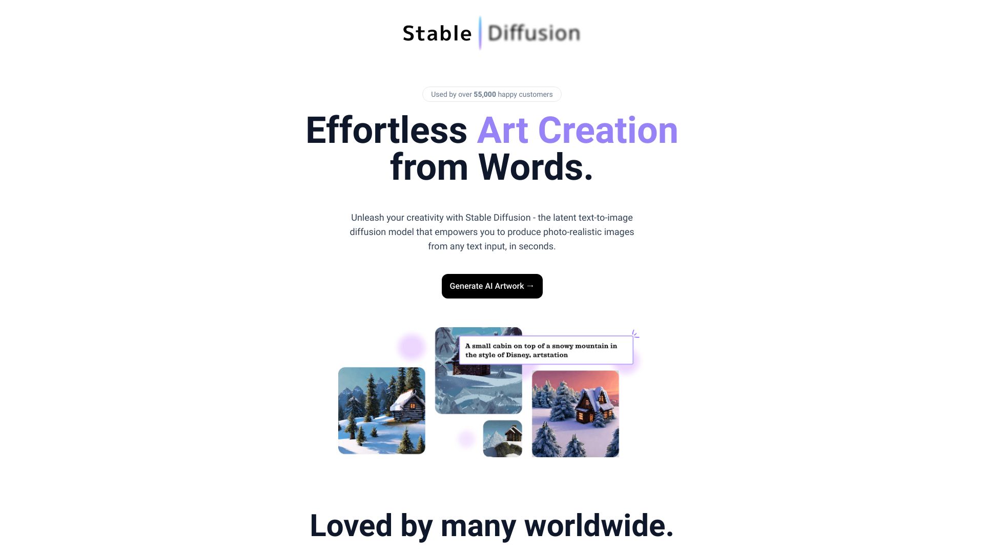 Stable Diffusion Model网页截图,Stable Diffusion Model网页快照