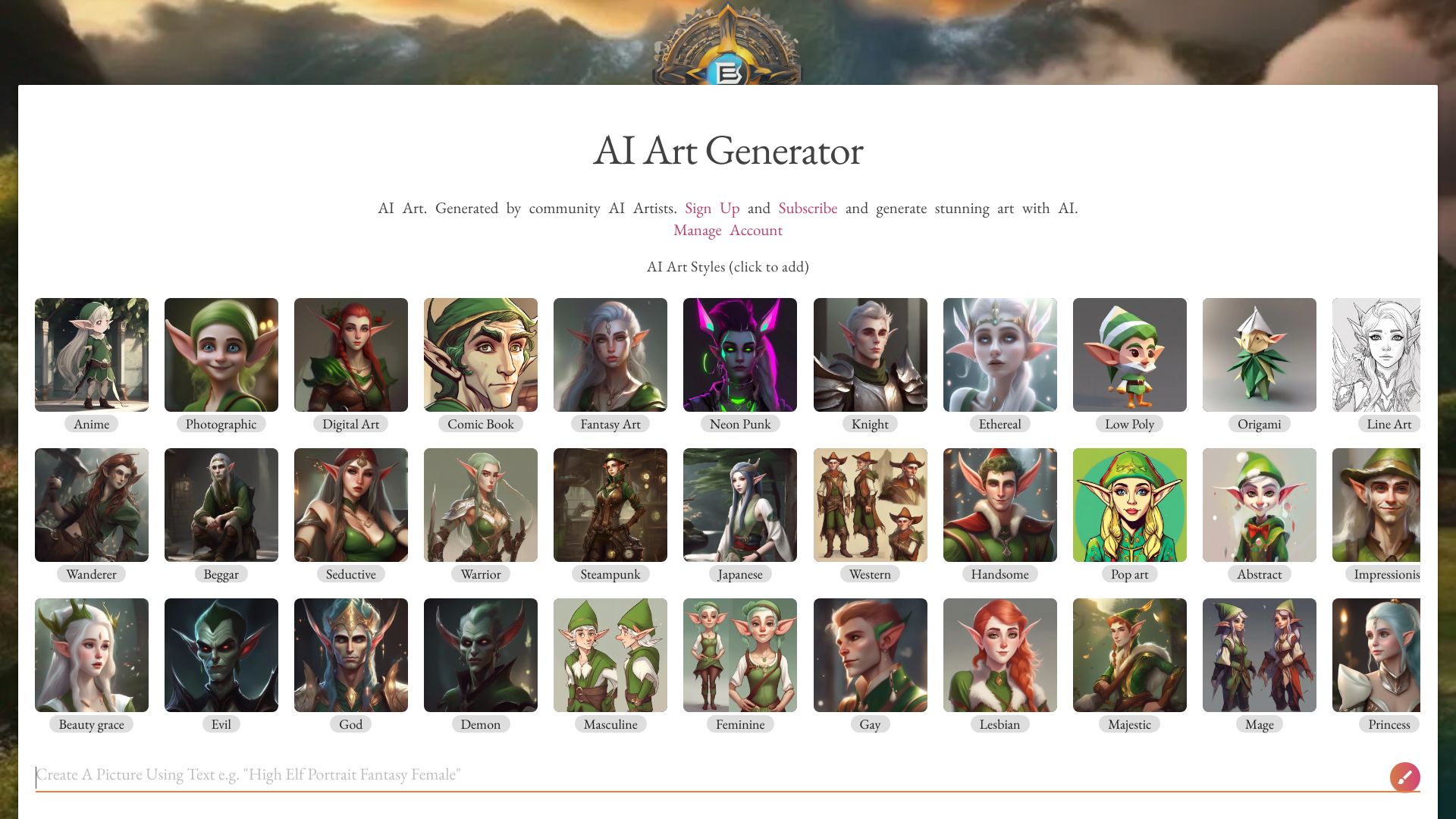 EBank – AI Art Generator + AI Art Search网页截图,EBank – AI Art Generator + AI Art Search网页快照