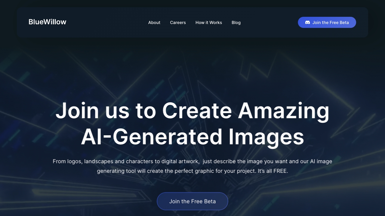 BlueWillow网页截图,BlueWillow网页快照