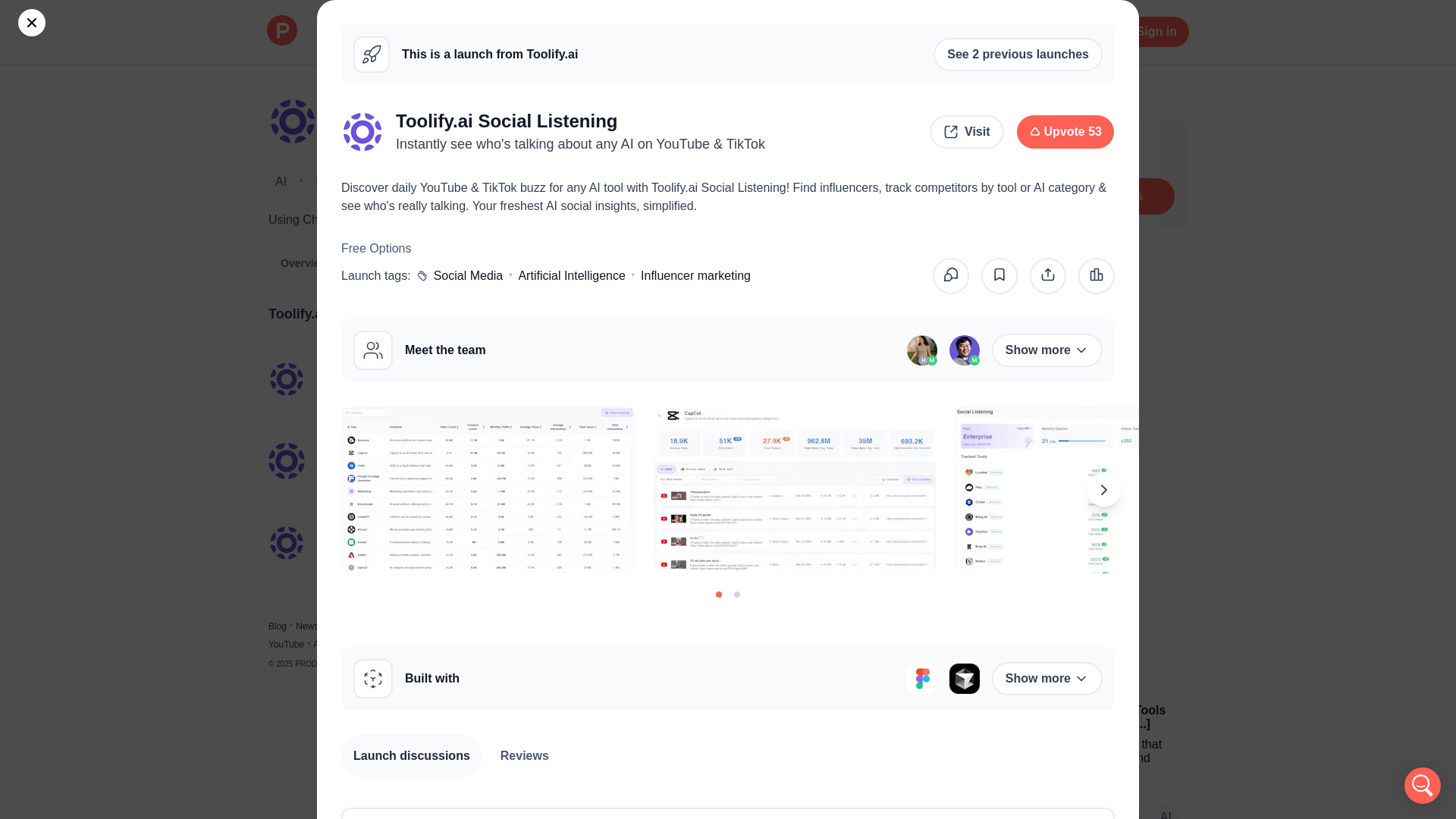 Toolify.ai Social Listening网页截图,Toolify.ai Social Listening网页快照